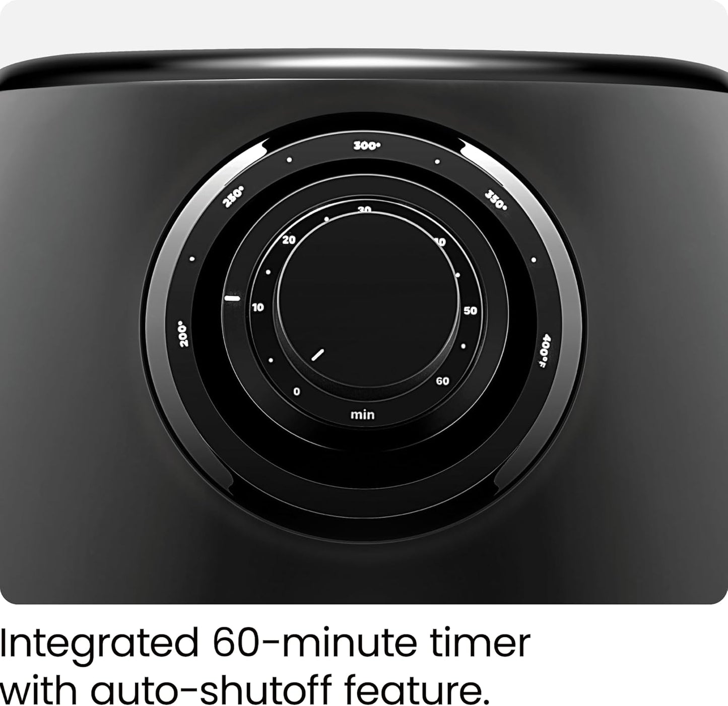 CHEFMAN Small Air Fryer Healthy Cooking, 3.6 Qt, Nonstick, User Friendly and Dual Control Temperature, w/ 60 Minute Timer & Auto Shutoff, Dishwasher Safe Basket, Matte Black, Cookbook Included