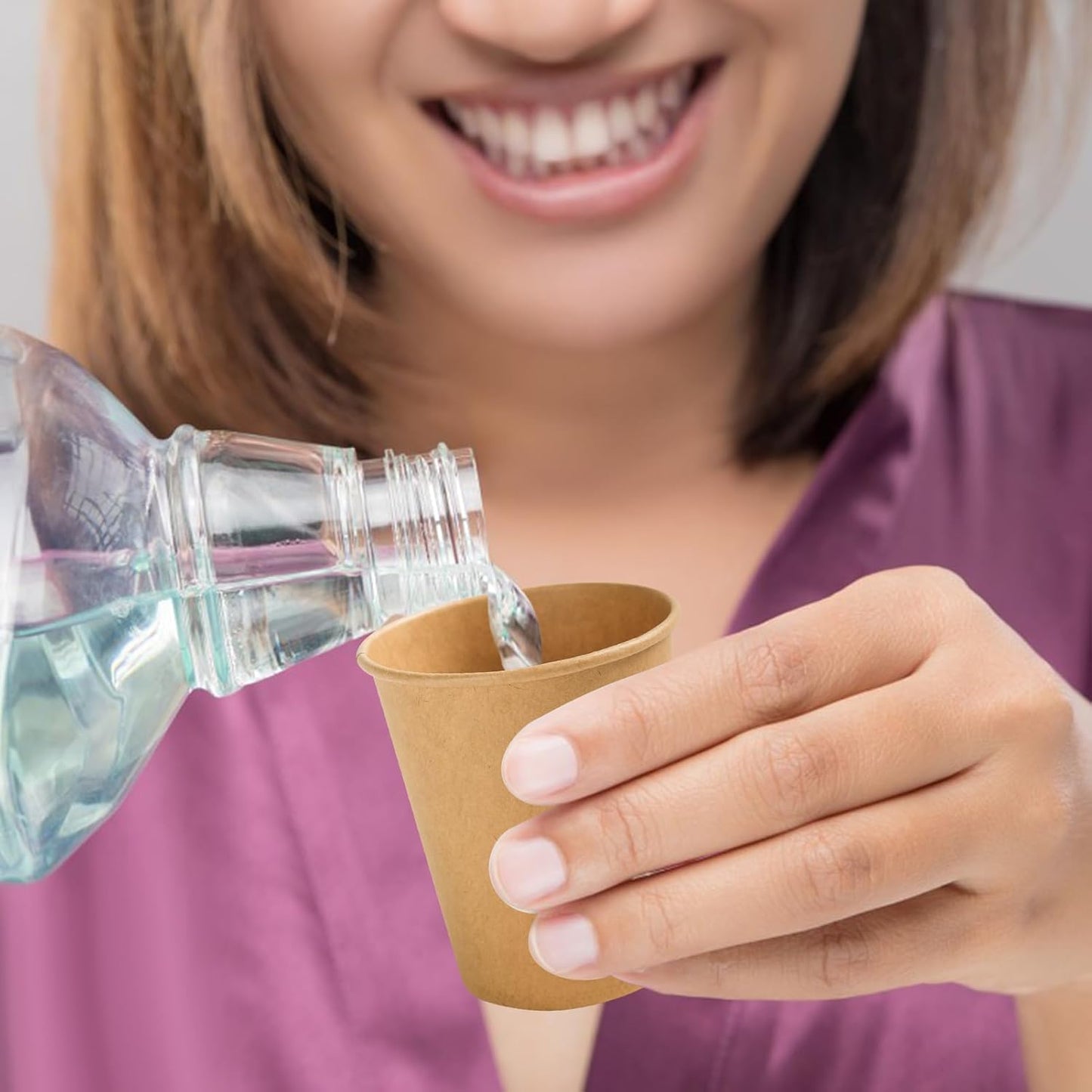 300 Pack 5 oz Paper Cups, Disposable Kraft Bathroom Cups 5 Ounce, Espresso Coffee Hot/Cold Beverage Cups for Home, Kitchen, Party