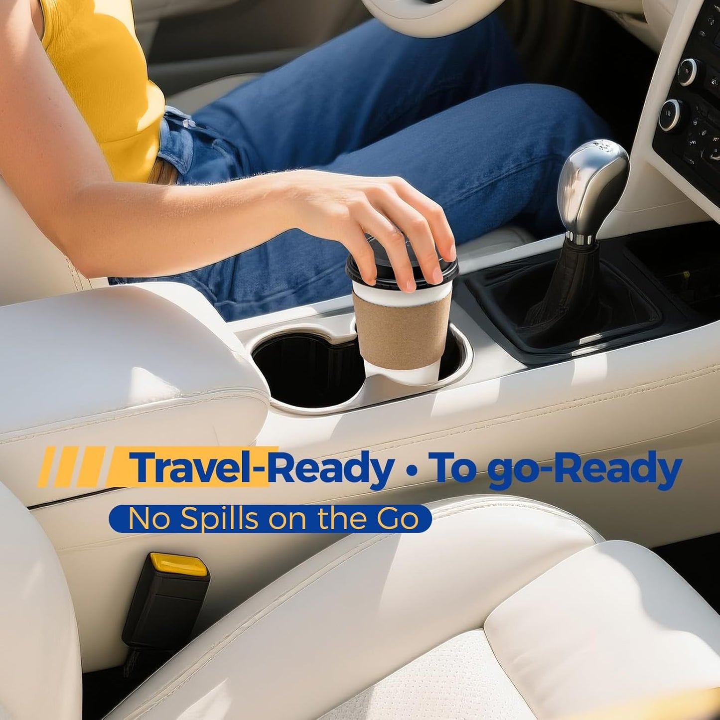 Fit Meal Prep 50 Pack 12 oz Disposable Coffee Cups with Lids, Sleeves, Leak-Proof To Go Coffee Cups with Lids, Durable Paper Cups for Hot Beverage, Home, Office, Party