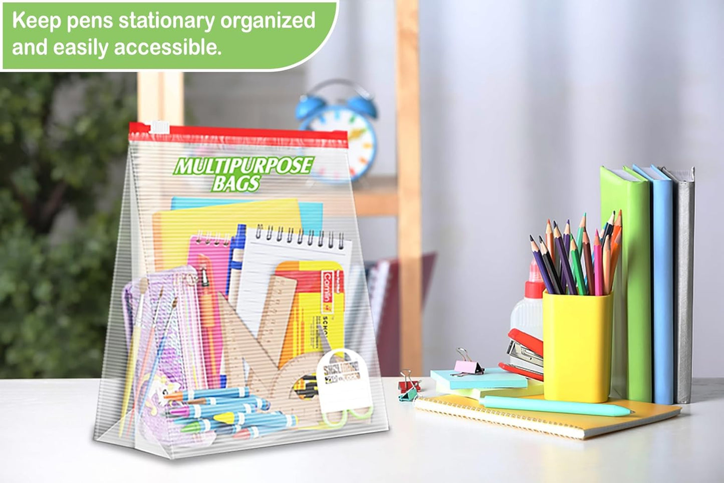 Gallon Ziplock Bags, Gallon Bag and Snack Bags – Durable Slider Storage Bags - (Large 12" x 14") Inches - 60 Count, Non-BPA Plastic – Versatile - Easy to Fill - Stand Up Design