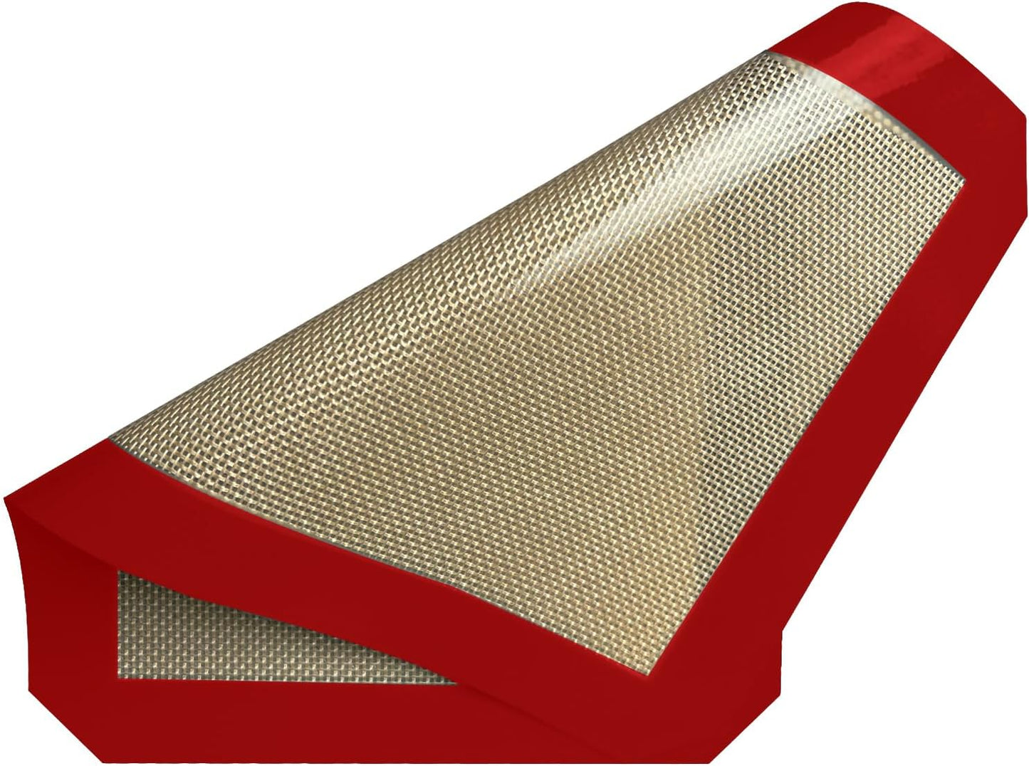 Small Silicone Baking Mats, Set of 4,11-4/5x8-1/4 Inch Quarter Sheet Size, Non Stick, BPA Free, 1/4 Baking Sheet Pan Liner for Cookies, Macaron, Bread, Pastry, Toaster (Red)