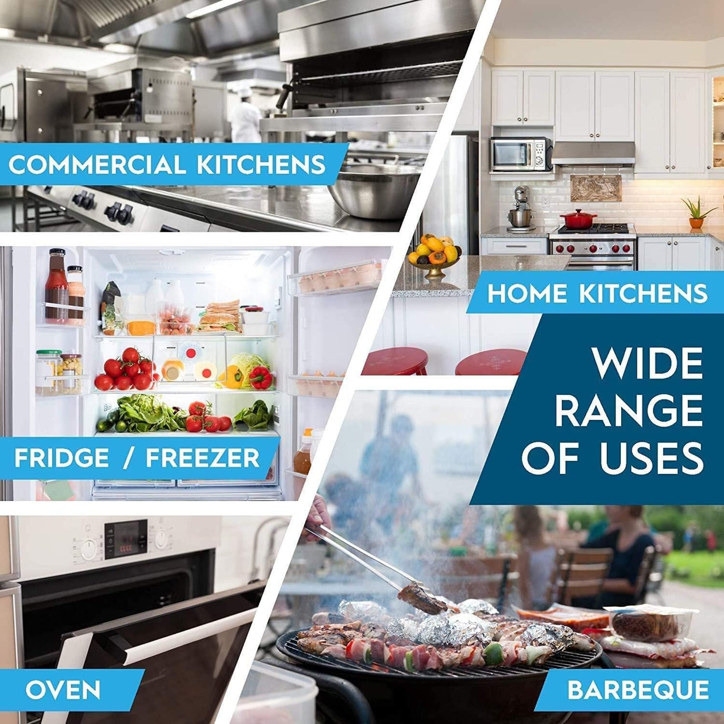 Rhino Aluminum Heavy Duty Aluminum Foil | Rhino 12 x 350 sf Long Roll, 25 Microns Thick | Commercial Grade & Extra Thick, Strong Enough for Food Service Industry (Pack of 4)