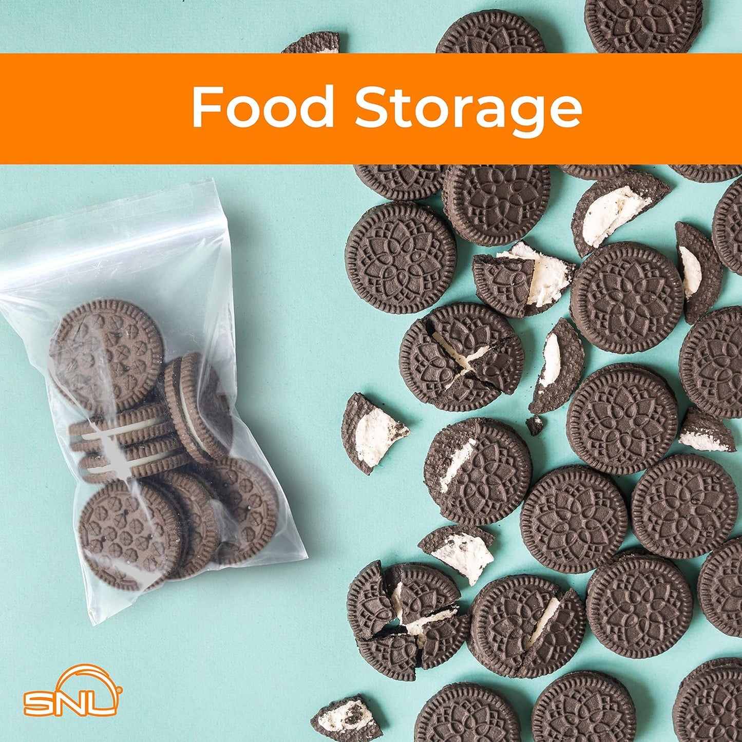 SNL Quality Zipper Lock Reclosable Clear Disposable Plastic Bags, Strong | 4" X 6" - 2 MIL - 100 Bags