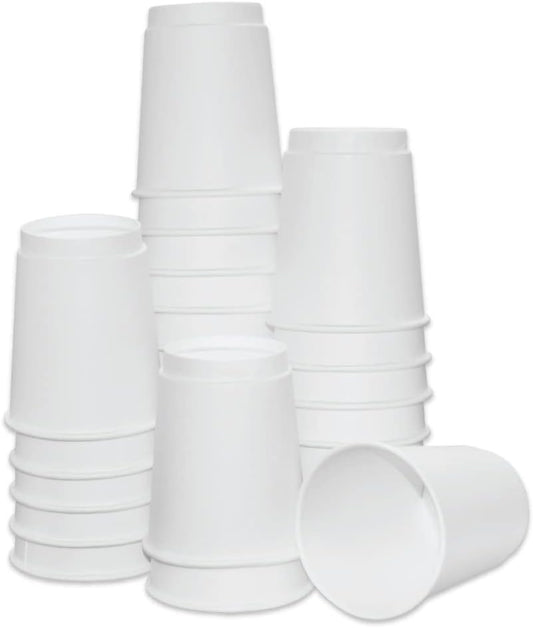 Insulated Paper Cups for Coffee & Tea Made in USA | Recyclable Double Wall Disposable To-Go Cups for Hot Beverages | Sturdy, Food Safe, and Eco-Friendly Hot Cups (8 oz, 500 Count)