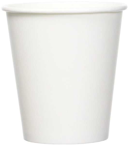 Amazon Basics Disposable Coffee Cups, 10 ounces, Paper, 1000 Count (Pack of 1), White