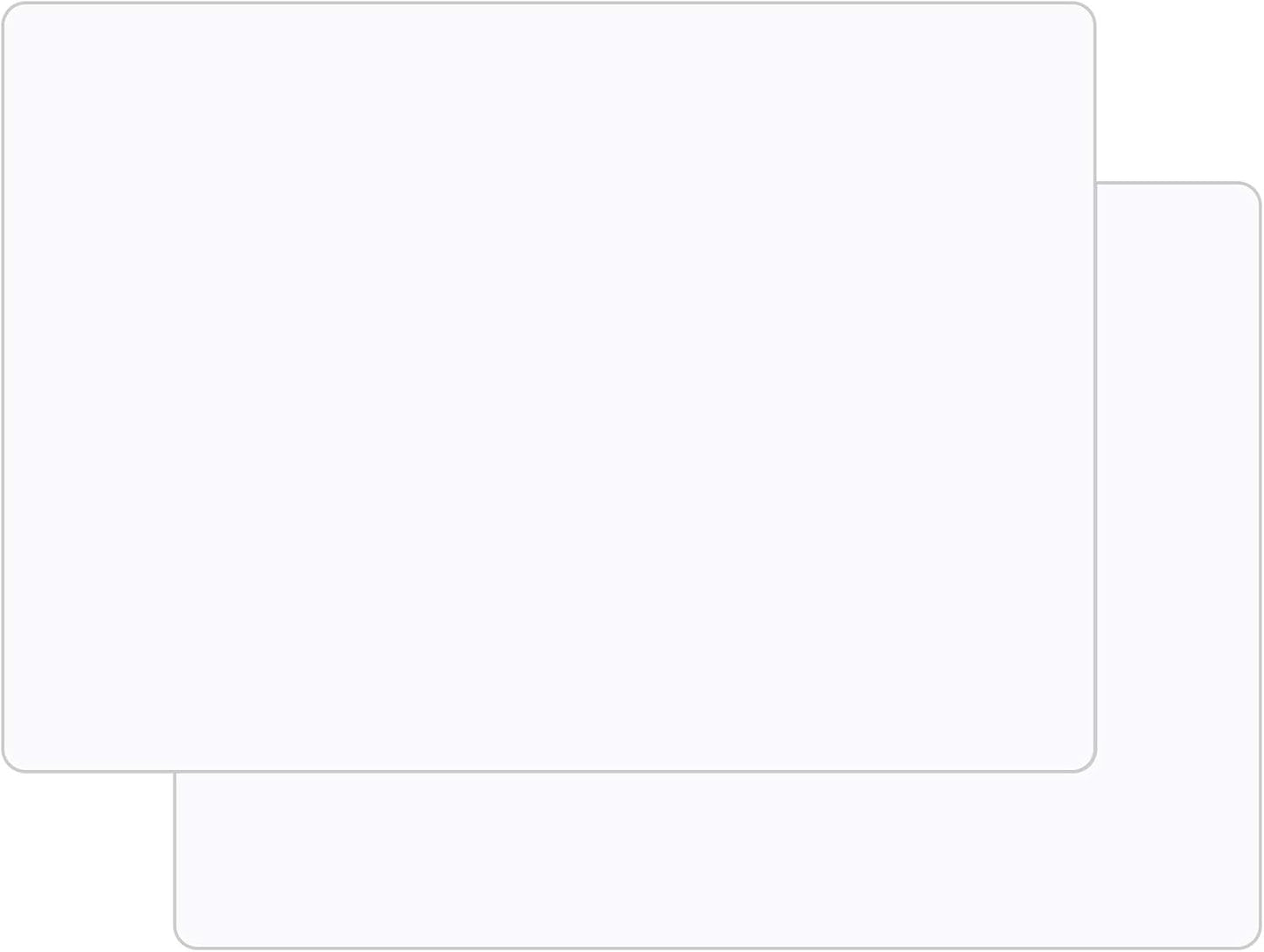 Gartful Silicone Mats for Countertop - Thicker, 28" by 20" Extra Large Multipurpose Mat, Counter Table Protector, Desk Saver Pad, Placemat Nonstick Nonskid Heat-Resistant Pad, Translucent, 2PCS