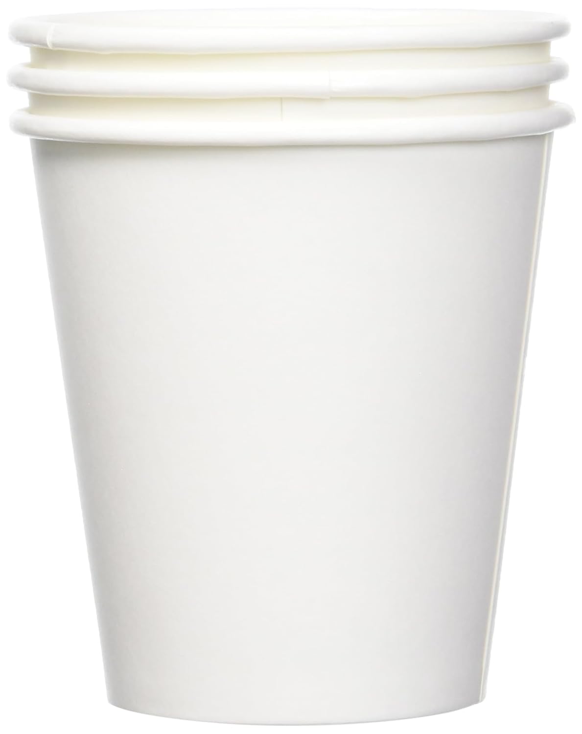 Amazon Basics Disposable Coffee Cups, 10 ounces, Paper, 1000 Count (Pack of 1), White