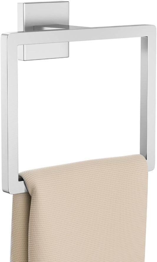 Brushed Nickel Towel Ring Towel Holder for Bathroom Bath Towel Hanger SUS304 Stainless Steel Bathroom Hardware Accessories Wall-Mounted