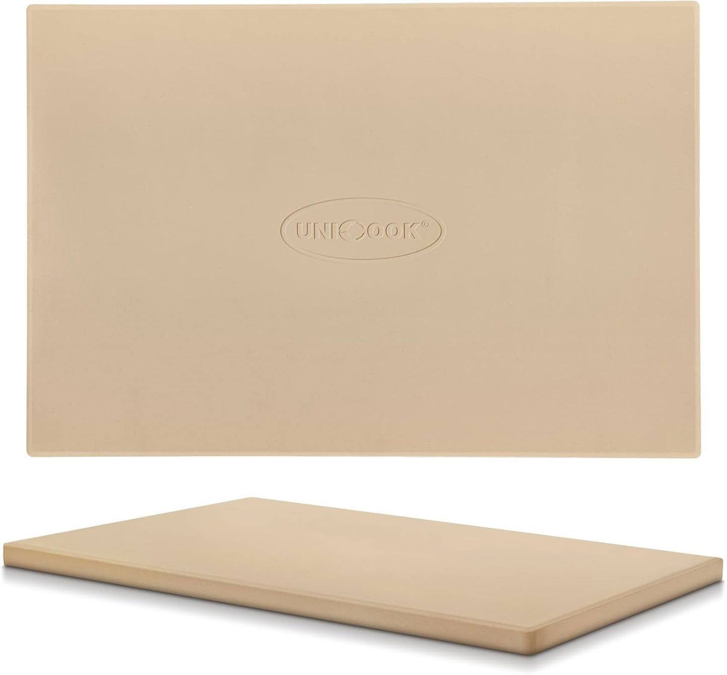 Unicook Large Pizza Stone for Oven 20 Inch, Rectangular Baking Stone 20" x 13.5" x 0.67", Heavy Duty Cordierite Bread Pan, Thermal Shock Resistant, Ideal for Baking Large or 2 Personal Pizzas