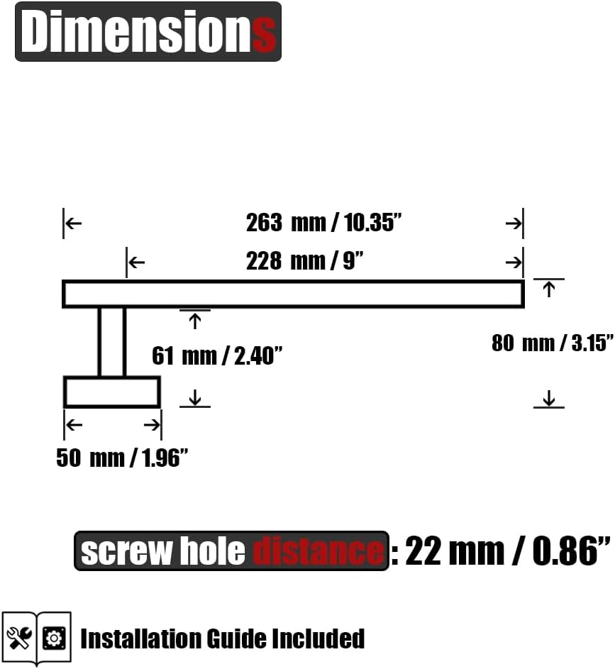 JQK Hand Towel Holder Towel Ring, 10 Inch Thicken 0.8mm 304 Stainless Steel Bathroom Hand Towel Bar, 9 Inch Useable Length Wall Mount Towel Rack Hanger, Brushed Steel, THH110L9-BN