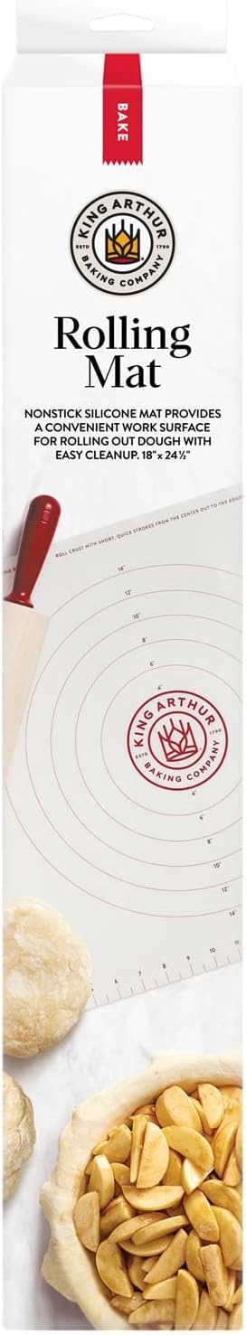King Arthur Baking Company Rolling Mat, Non-Slip Non-Stick Silicone