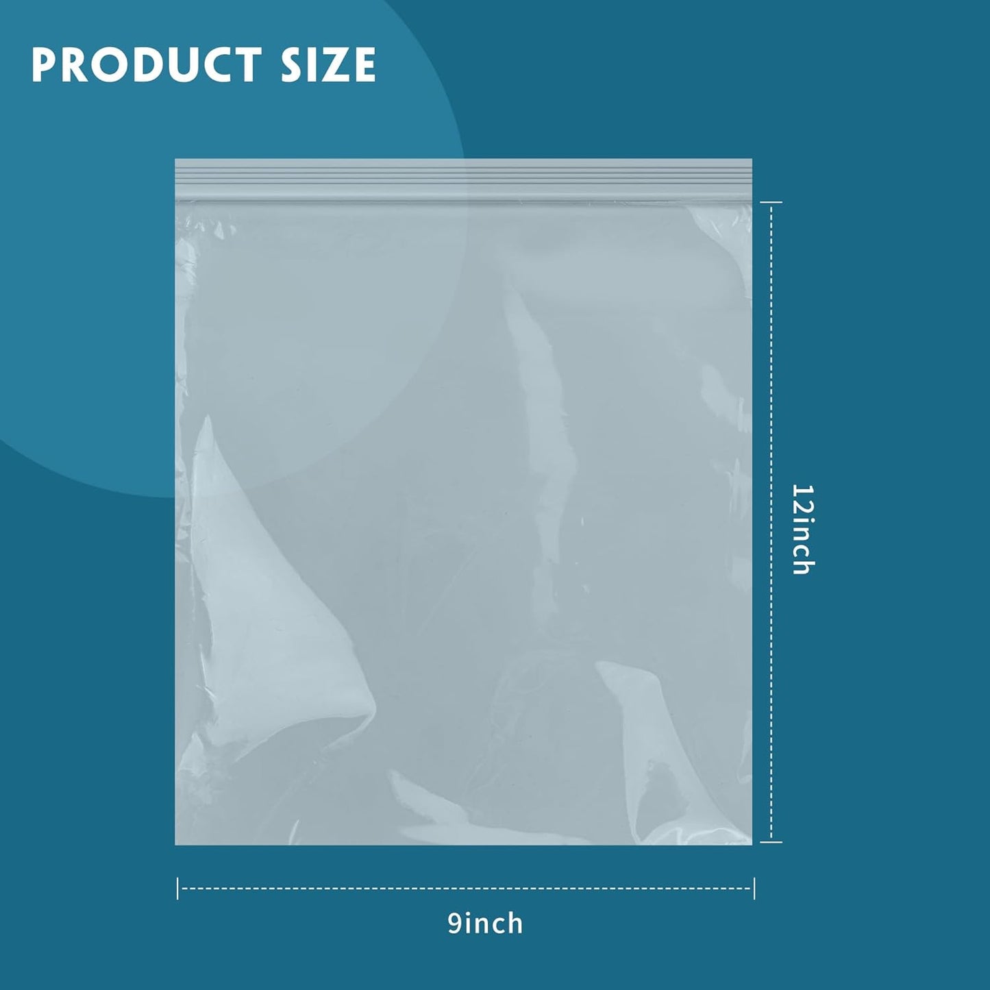 iMailer - 1000 Count - 13" x 15" Clear Reclosable Zip Plastic Poly Bags - 2 Gallon Zip Bags for Clothing, T-Shirts, Pants