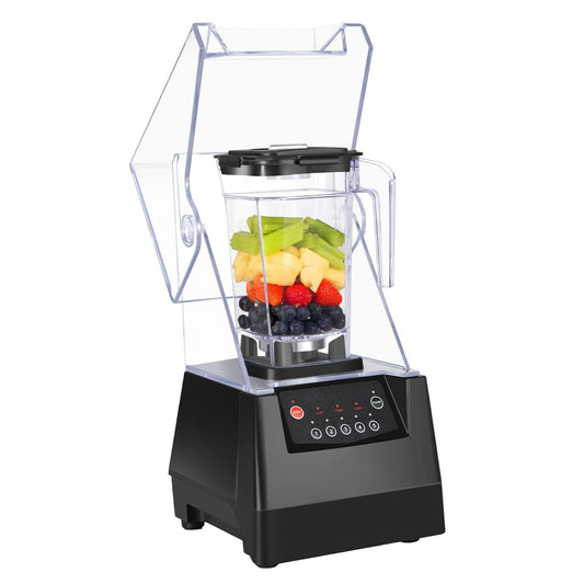SYBO Commercial Professional Blender With Quiet Shield, Easy to Clean, Dishwasher safe, Heavy-Duty 1400W High-Speed 28000RPM, 48oz/1.5pt, for Juice, Ice Shakes, Smoothies, Frozen Dessert