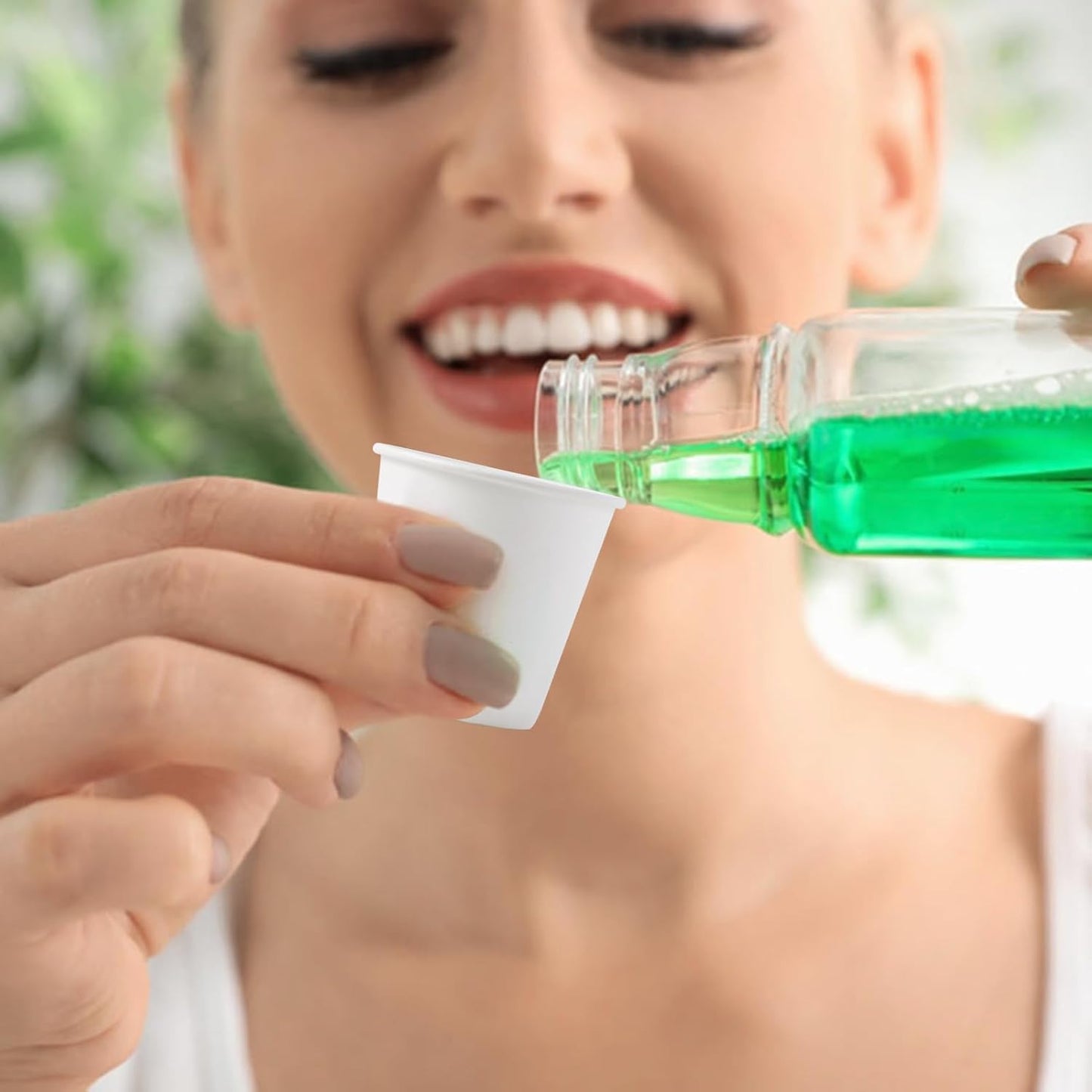 LITOPAK 1000 pack 3 oz Paper Cups, White Disposable Bathroom Cups, Mini Paper Cups for Parties, Picnics, Barbecues, Travel and Event