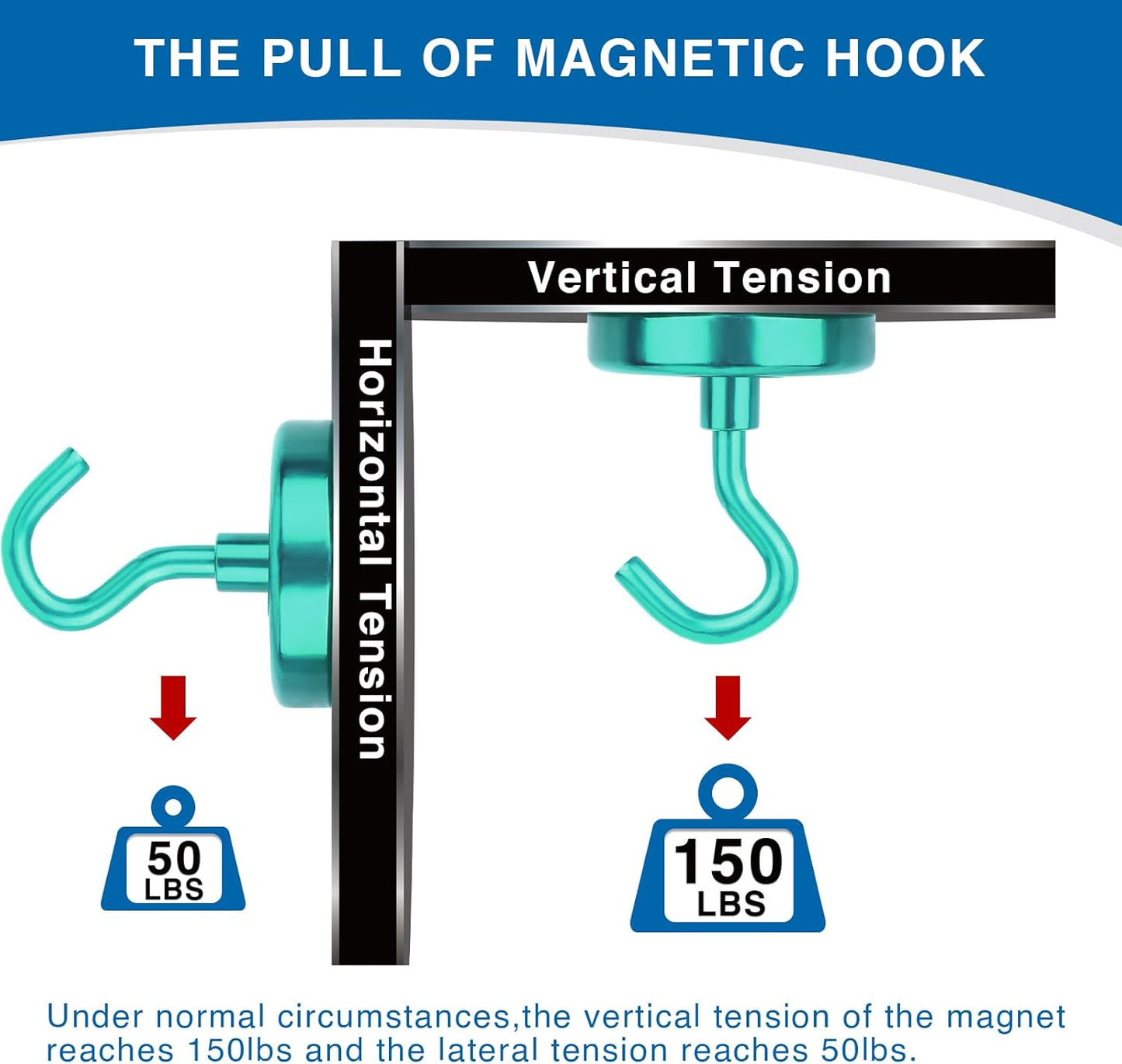 LOVIMAG Magnetic Hooks for Cruise Cabins, 150Lbs Cruise Magnets, Green Magnetic Hooks Heavy Duty for Hanging, Refrigerator, Grill-4 Pack