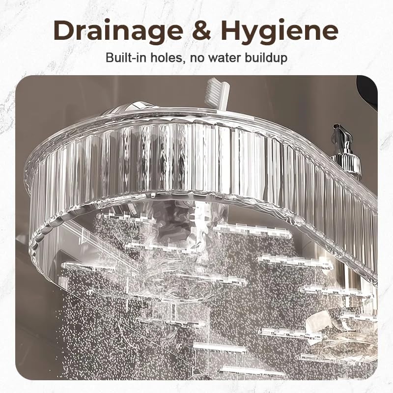 Universal Removable Faucet Storage Rack, No-Drill Bathroom Suction Storager Box, Thickened And Widened Panel Design, Water Automatically Drains Away, For Bathroom Kitchen (White)