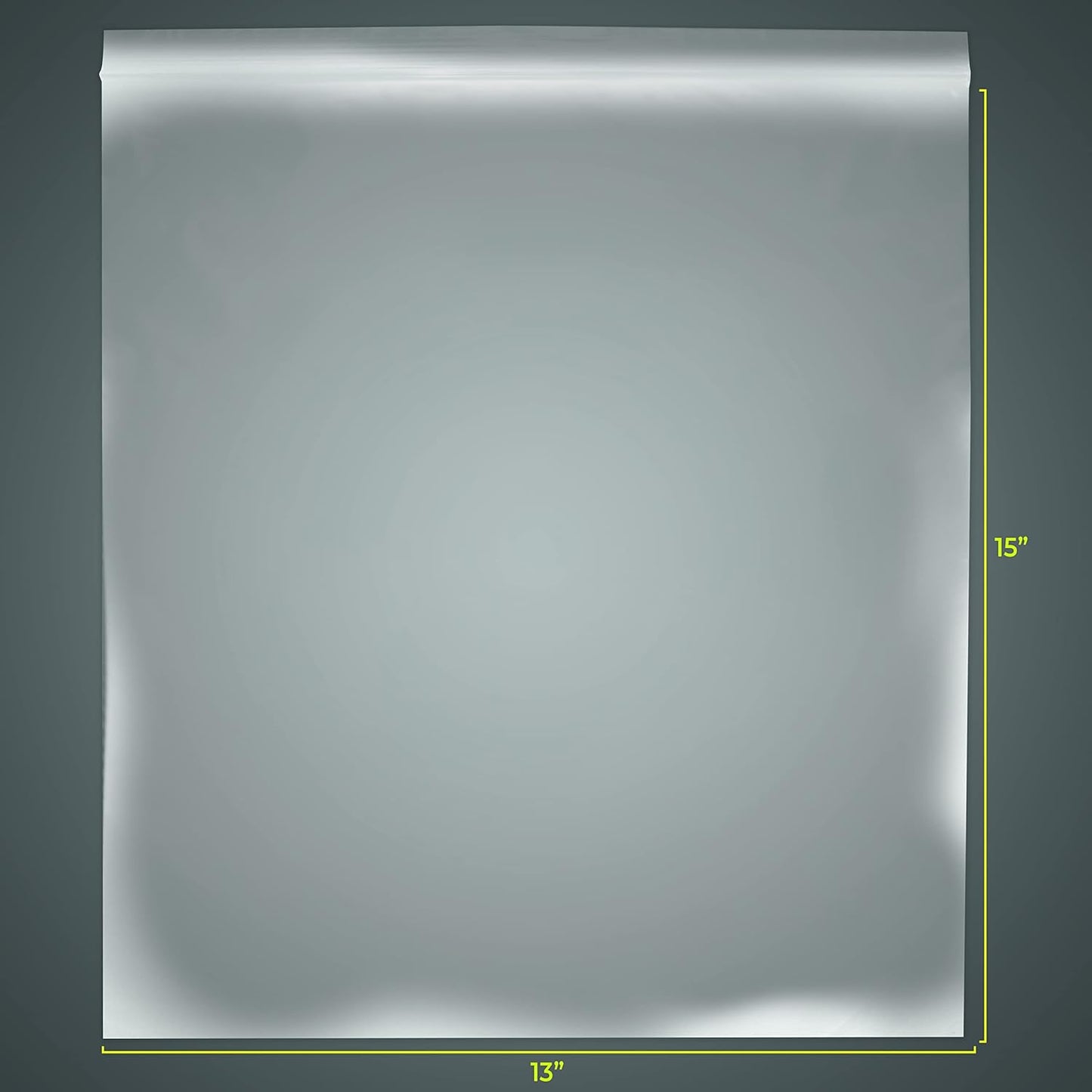 SNL Quality Zipper Lock Extra Large Jumbo '2 Gallon' Reclosable Clear Disposable Plastic Bags, Strong | 13" X 15" - 2 MIL - 100 Bags