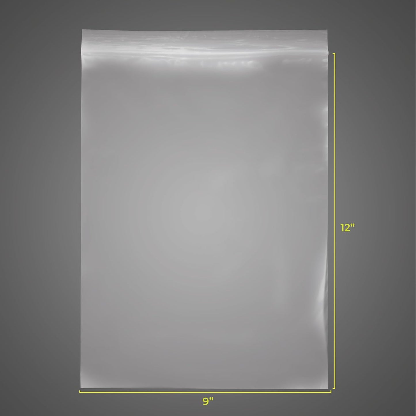 SNL | 9" X 12" - 2 MIL - 1,000 Bags | Large | Strong | Zipper Lock Reclosable, Clear, Disposable, Plastic Bags, For Food and Storage