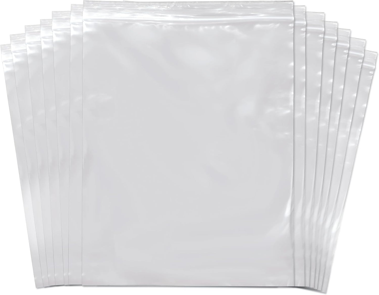 SNL | 8" X 10" - 2 MIL - 1,000 Bags | Large | Strong | Zipper Lock Reclosable, Clear, Disposable, Plastic Bags, For Food and Storage