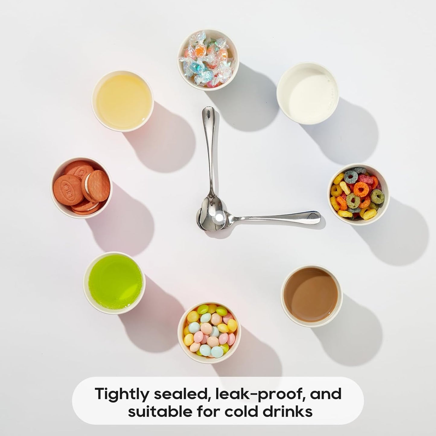 [600 Pack] 3 oz Paper Cups, Mouthwash Cups, Disposable Bathroom Cups, Cold Beverage Drinking Cup for Water Coolers, Party, Home and Office(Dots)