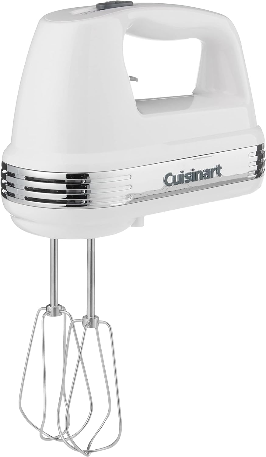 Cuisinart CPT-142P1 4-Slice Compact Plastic Toaster, White & HM-50 Power Advantage 5-Speed Hand Mixer, White