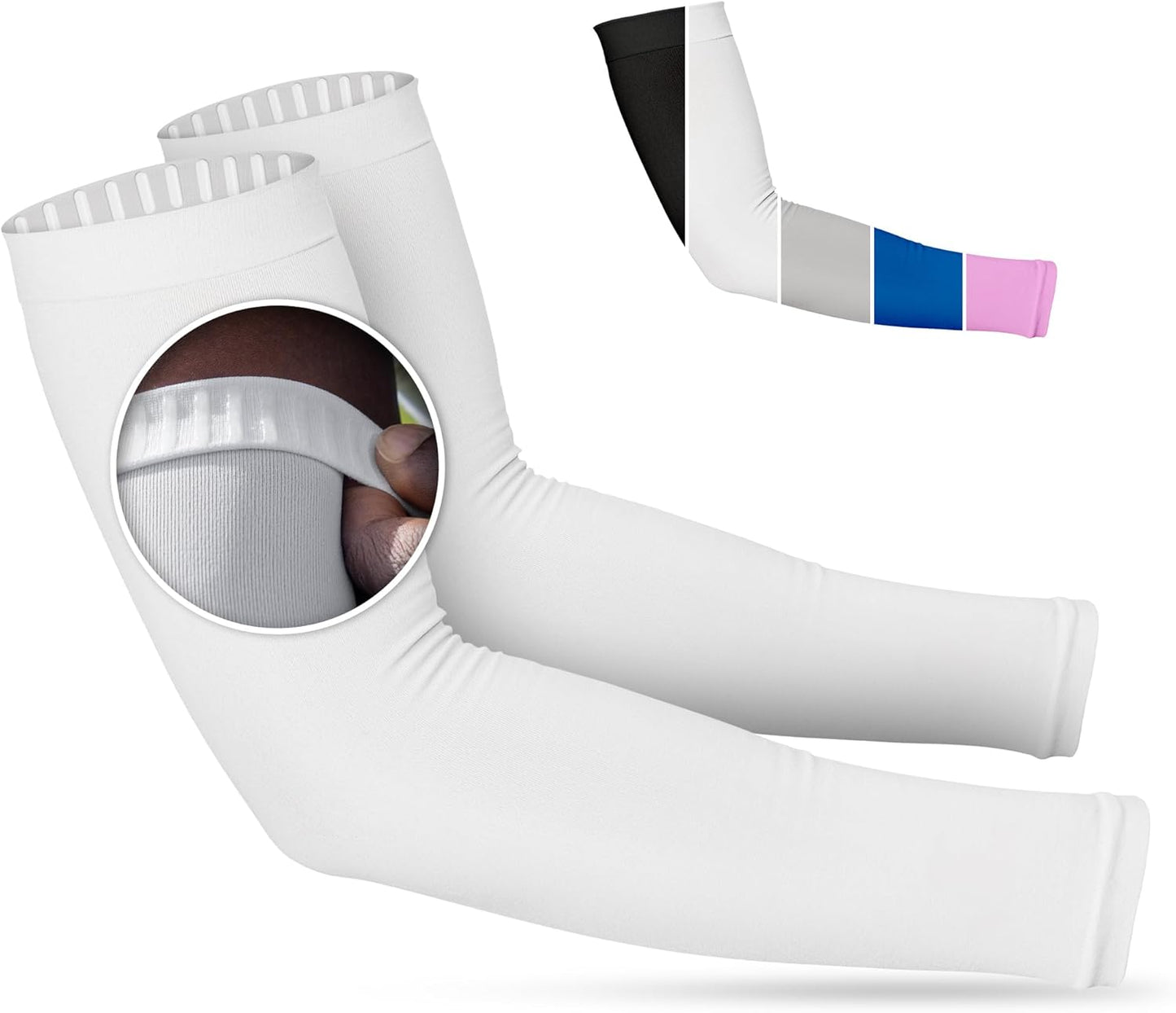 SportsTrail Cooling Arm Sleeves for Men & Women – Breathable, UV Sun Protection, Sports Arm Sleeves for Women, Men & Youth