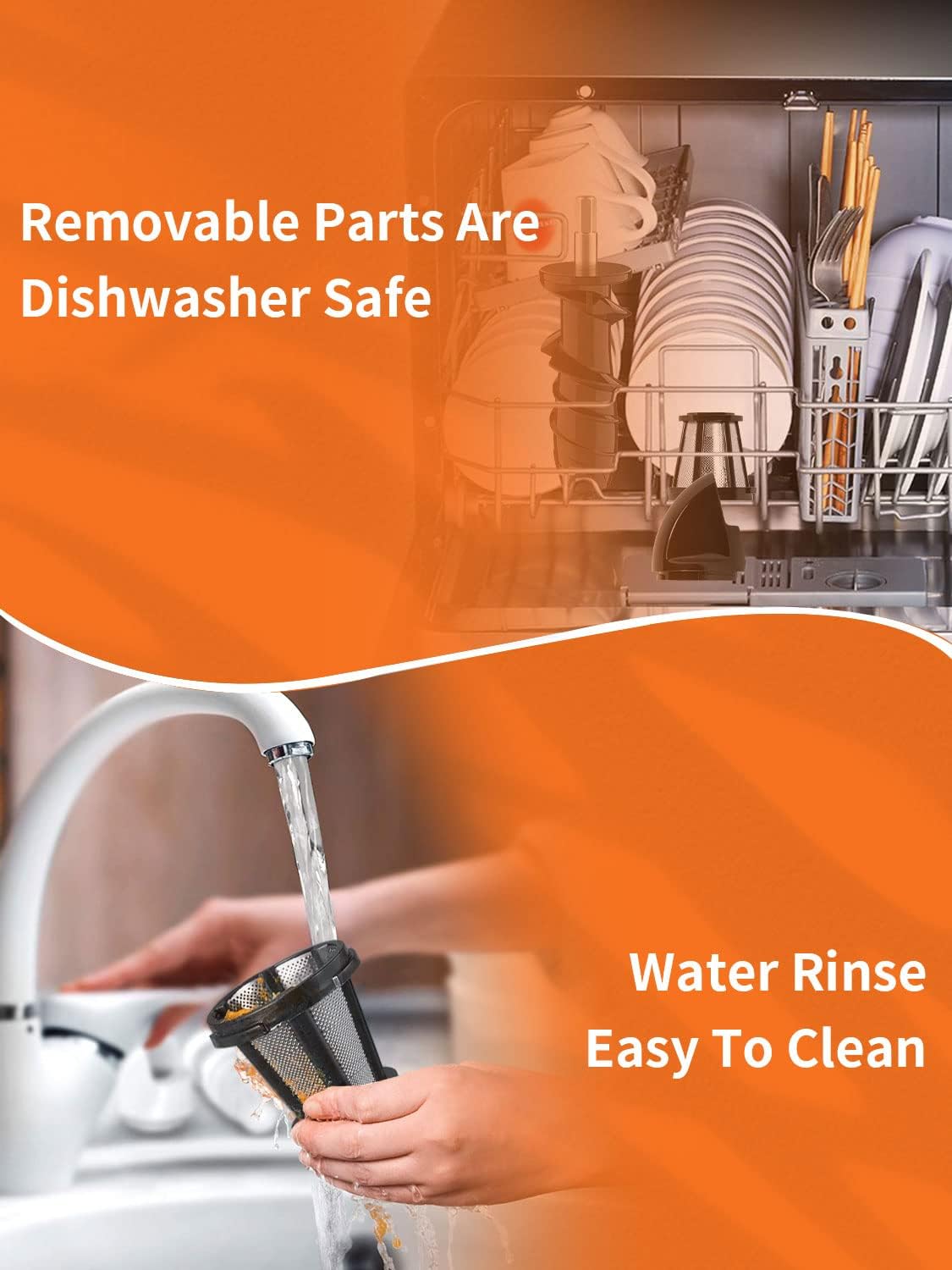 Electric Juicer Slow Smart Home Juicer Machines for Fruits Vegetable Ginger Beets Carrots Celery Cold Press Masticating Juicer Extractor Dishwasher Safe Quiet Motor Easy To Clean with Reverse Function