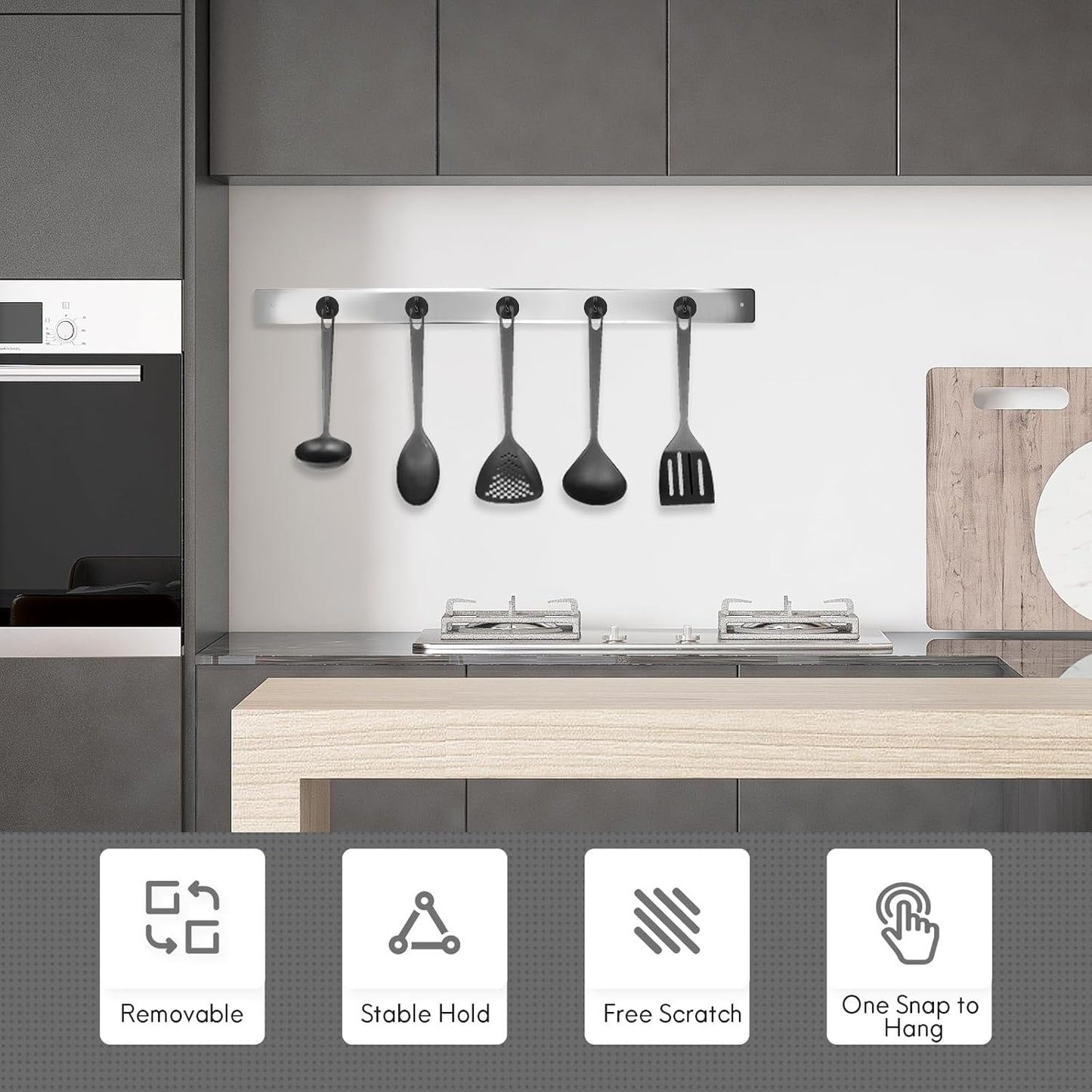 Neosmuk Magnetic Hooks, Cruise Ship Essentials, 80lb+ Heavy Duty Magnetic Hooks for Cruise Cabins, Refrigerator, Grill, Hanging, and Travel | Extra Strong Must-Haves Magnet Hook,Black