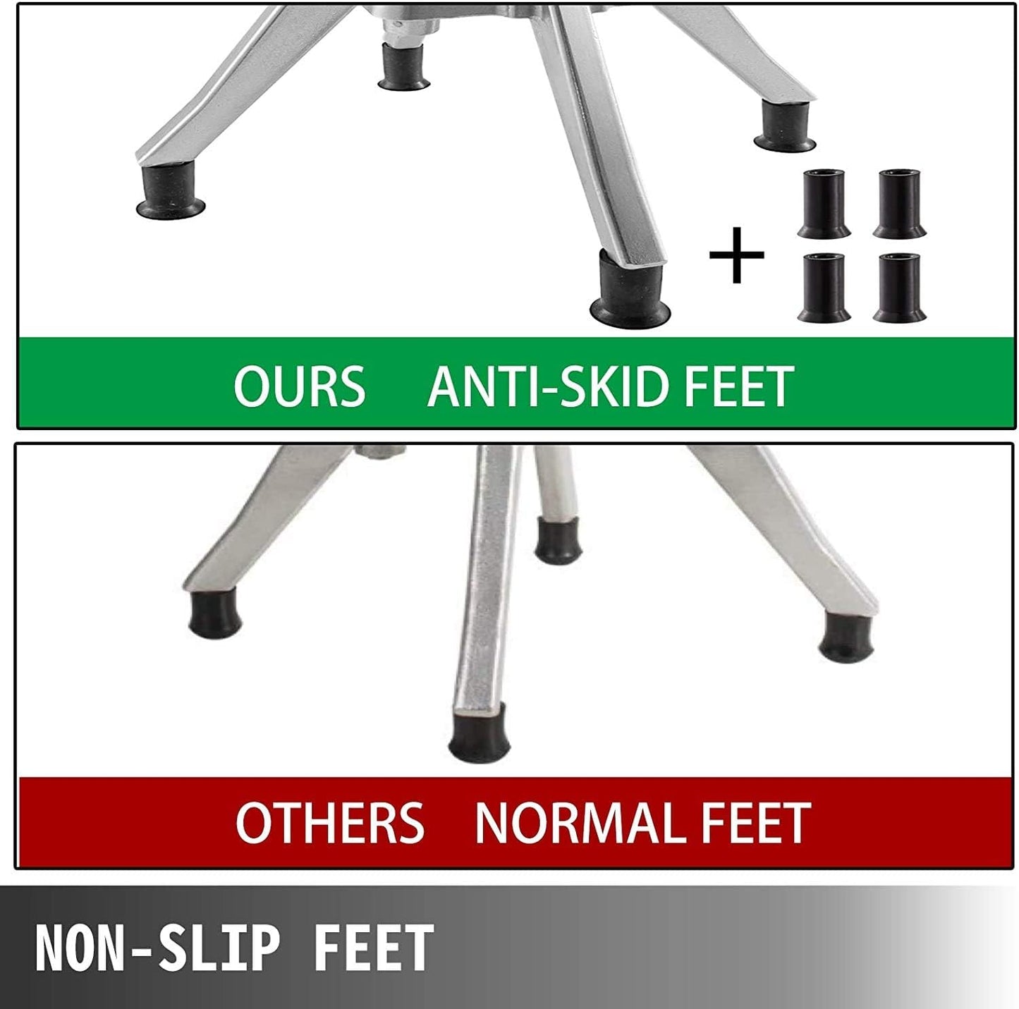 WMM Upgrade Commercial Vegetable Fruit Chopper With 1/2″,1/4″,3/8″ Blades Heavy Duty Professional Food Dicer Kattex French Fry Cutter Onion Slicer Stainless Steel For Tomato Peppers Potato Mushroom