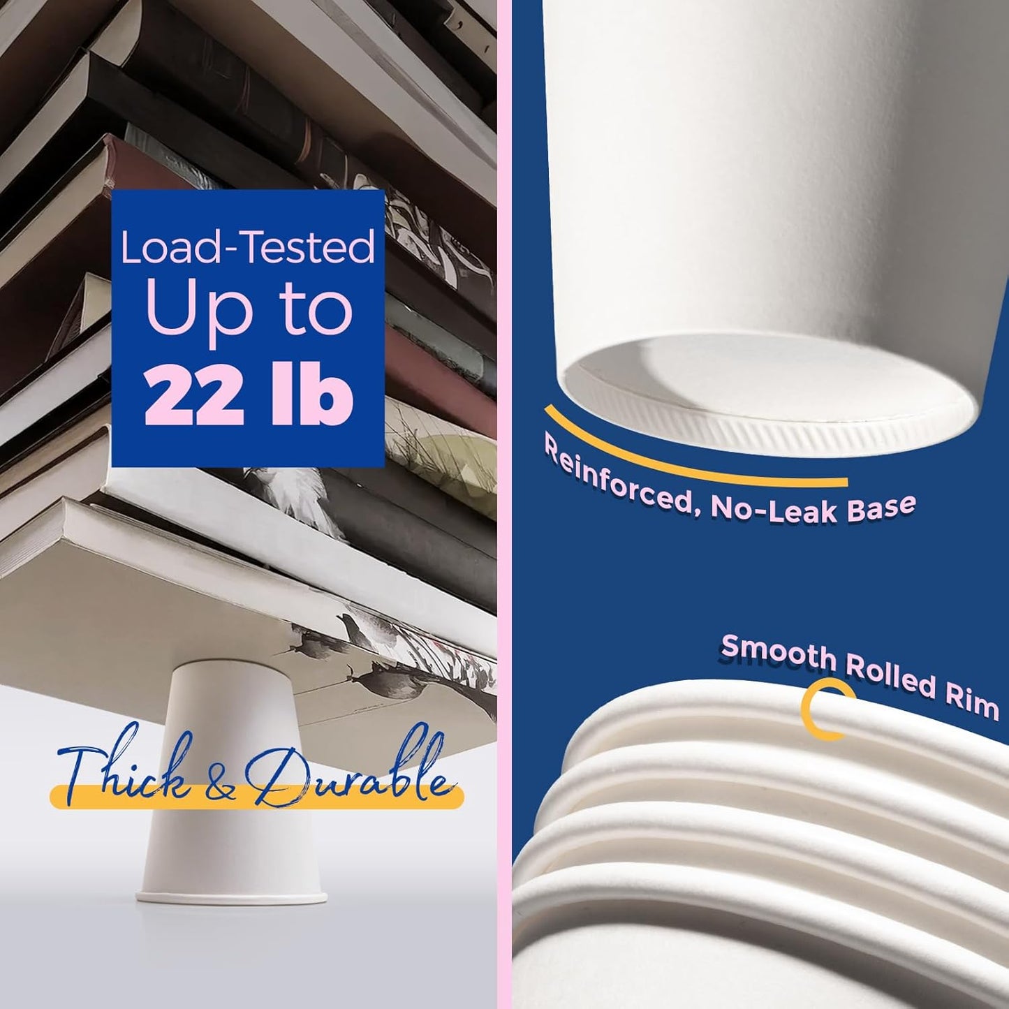 Fit Meal Prep 500 Pack 12 oz Disposable Coffee Cups with Lids, Sleeves, Leak-Proof To Go Coffee Cups with Lids, Durable Hot Paper Cups for Home, Office, Party, Business