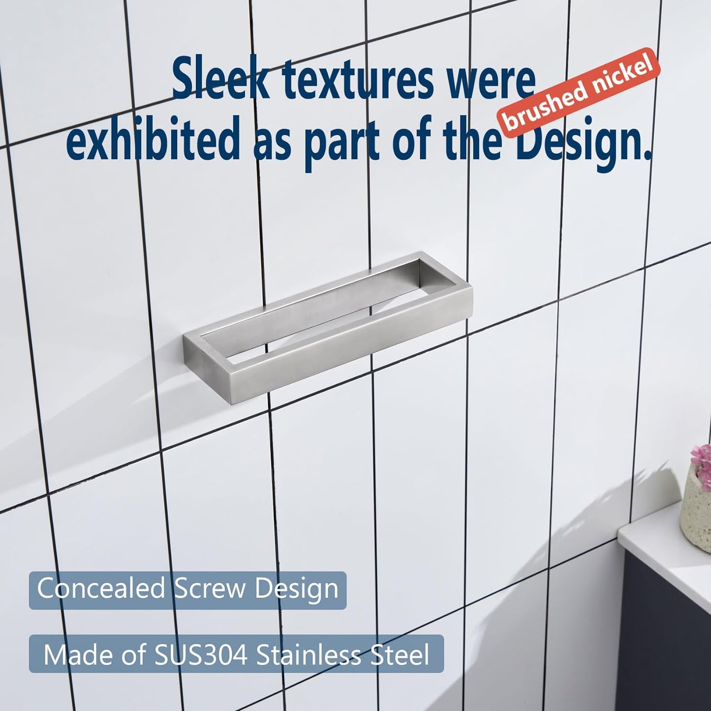 KOKOSIRI Towel Ring Brushed Nickel Hand Towel Hanger Holder 9-Inch Kitchen Rack Stainless Steel for Bathroom Hardware Wall Mount, 2 Pack B4008BR-L9-P2