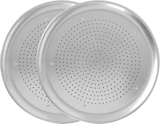Nordic Ware Naturals 16" Air Crisp Perforated Aluminum Pizza Pan, Set of 2