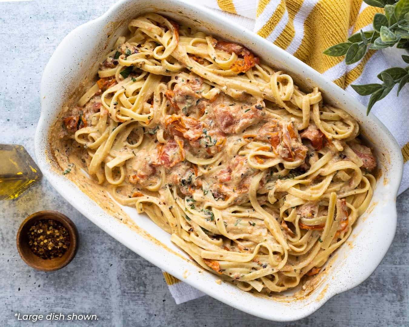 Saffron & Sage Casserole Dish Set of 3 - Baking Dishes for Oven, Contemporary White Ceramic Baking Dish Set, Heavy Duty Bakeware, Up to 500° High Heat Resistant, Dishwasher, Freezer and Food Safe