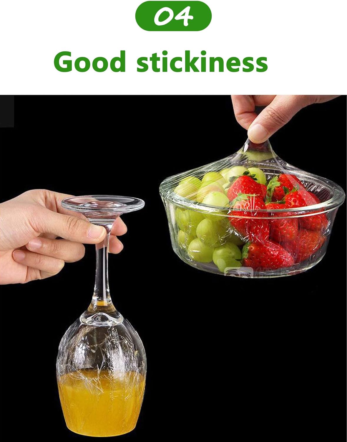 Household Reusable Refillable Plastic Wrap Dispenser with Slide Cutter, Food Wrap Stretch Clear Cling Wrap 12 Inch×328 Ft (1Cutting Box + 1 Cling Film)