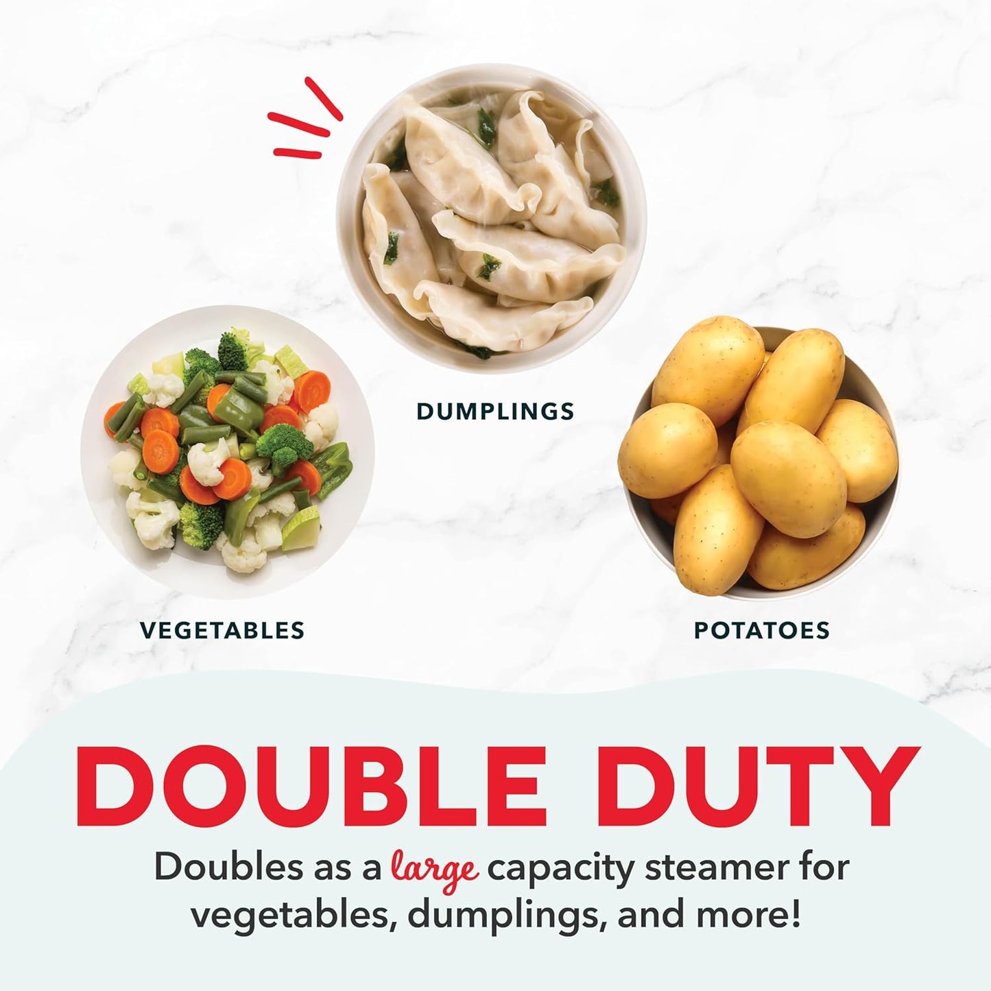 DASH Deluxe Rapid Egg Cooker for Hard Boiled, Poached, Scrambled Eggs, Omelets, Steamed Vegetables, Dumplings & More, 12 capacity, with Auto Shut Off Feature - Aqua