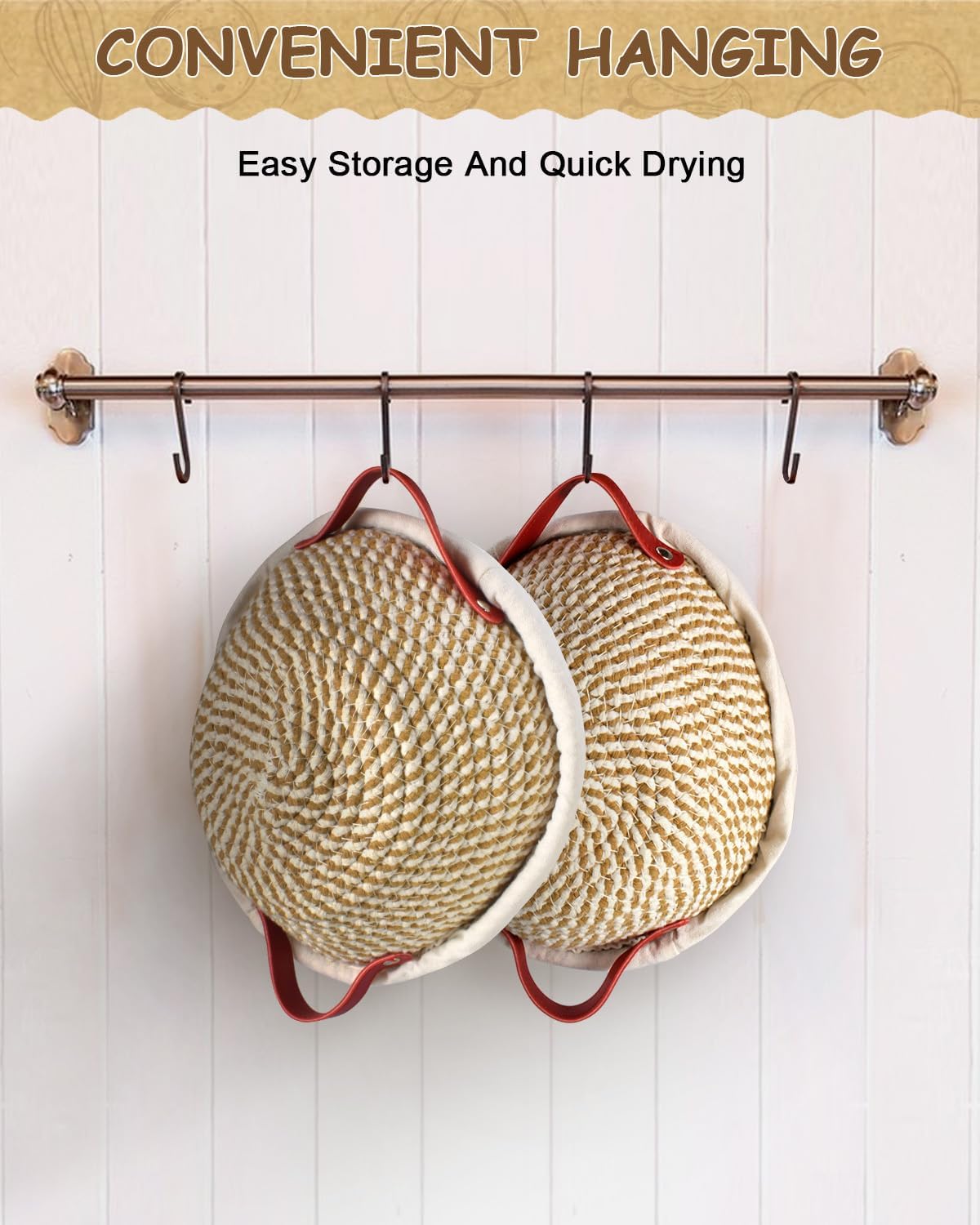 Sourdough Starter Kit Banneton Bread Proofing Basket Set w/Heating Mat,Sourdough Bread Baking Supplies, Sourdough Starter Warmer Mat,Sour Dough Kit Tools,Sourdough Kit Gifts for Bakers Women Wife Mom