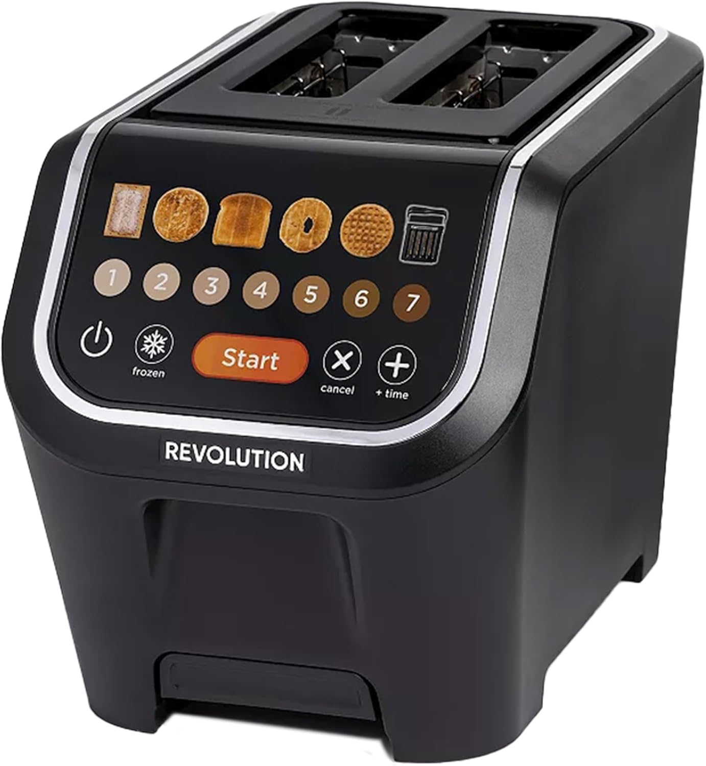 Revolution R90 Digital Toaster – 2-Slice High-Speed Toaster with Patented InstaGLO 2.0 Technology – Toast Bread, Bagels, Waffles, Muffins, Tortillas, Pastries – Matte Black