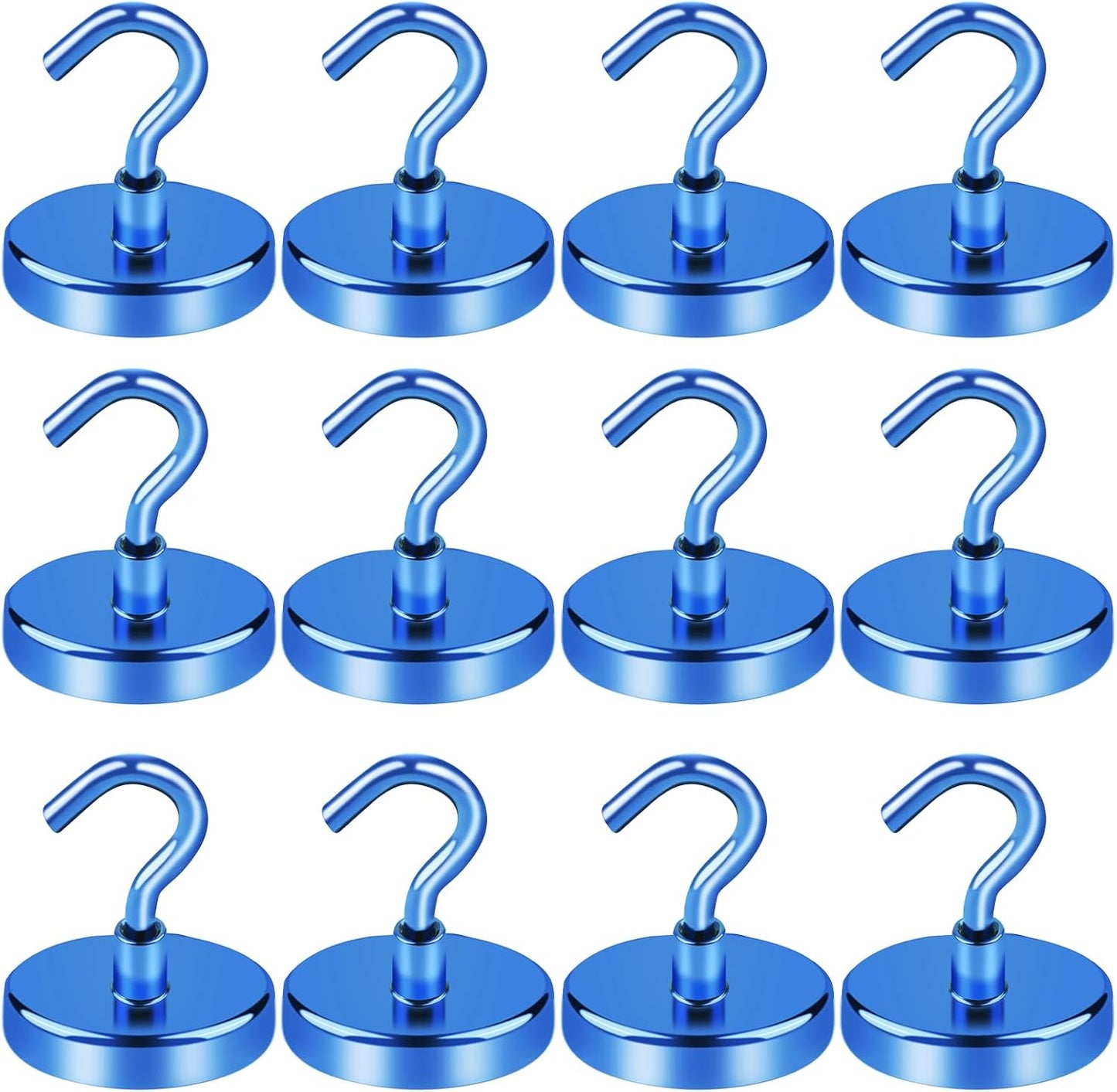 LOVIMAG Magnetic Hooks for Cruise Cabins, Cruise Essentials Must Haves, Cruise Magnets, Magnetic Key Holder, Strong Magnetic Hooks for Hanging, Fridge, Grill -12 Pack