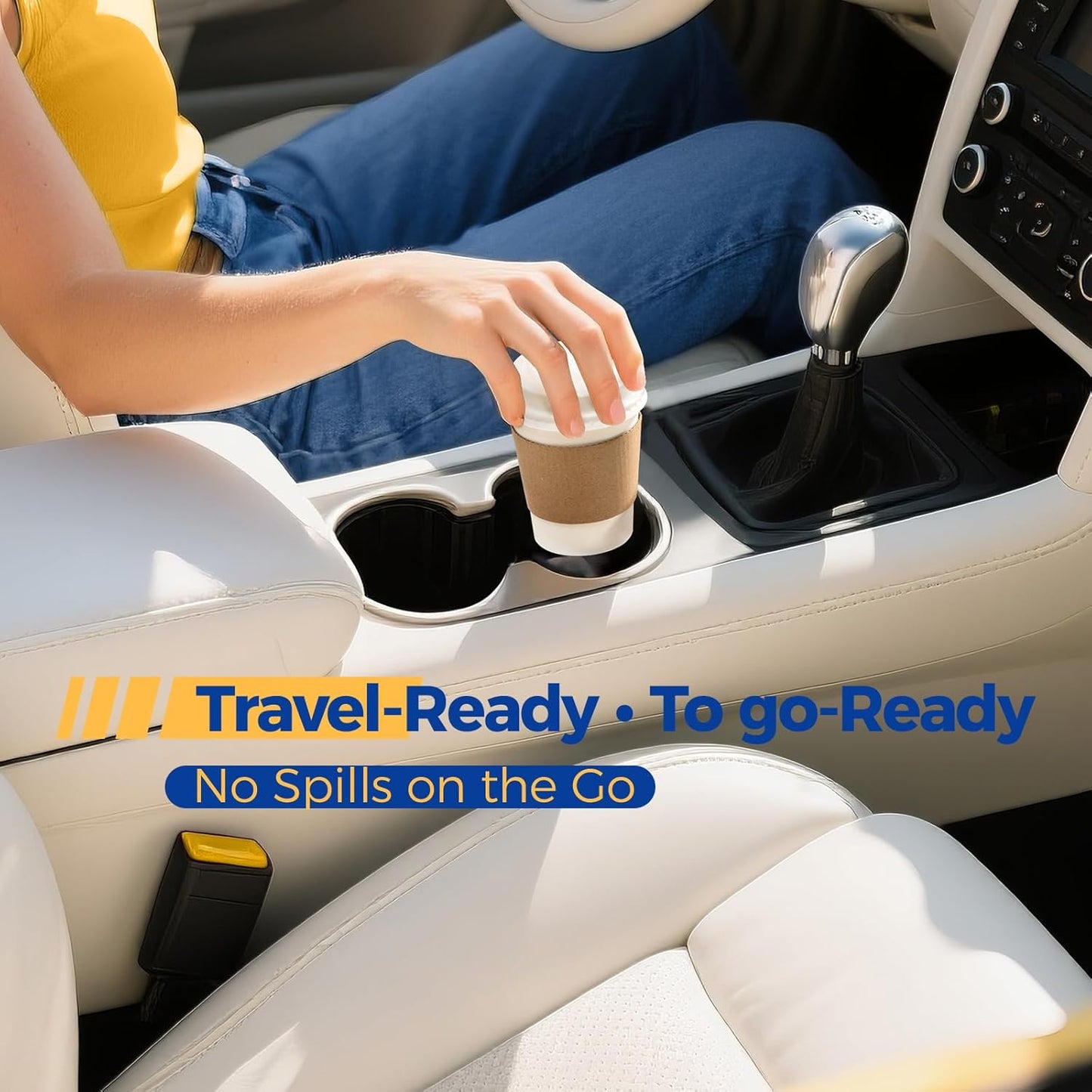 Fit Meal Prep 50 Pack 8 oz Disposable Coffee Cups with Lids, Sleeves, Leak-Proof To Go Coffee Cups with Lids, Durable Hot Paper Cups for Home, Office, Party, Business