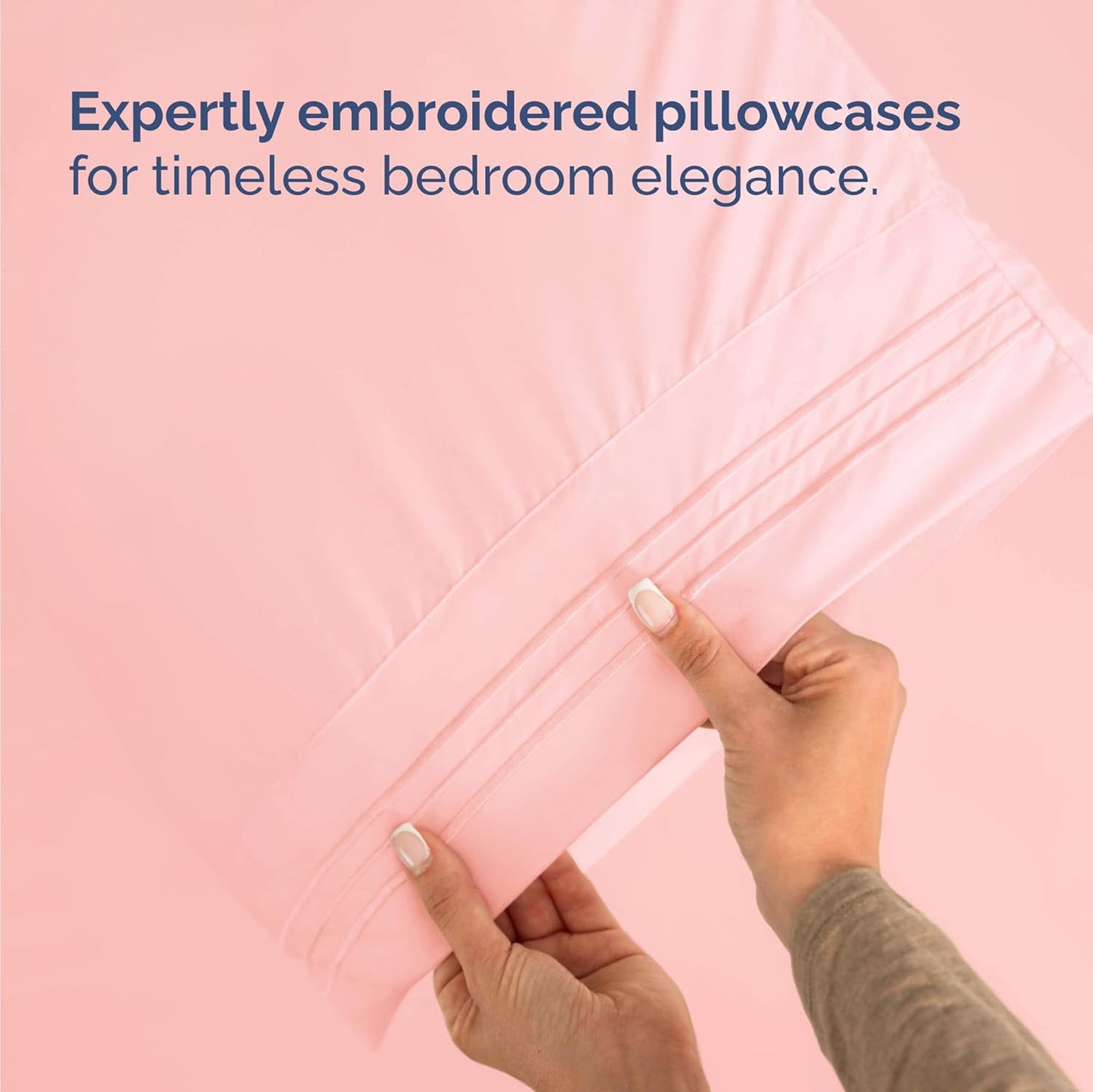 Twin Size 3 Piece Sheet Set - Comfy Breathable & Cooling Bed Sheets Set - Hotel Luxury Bedding for Women, Men, Kids, Teens, Boys & Girls - Deep Pockets, Ultra-Soft, Wrinkle Free - Oeko-Tex - Baby Pink