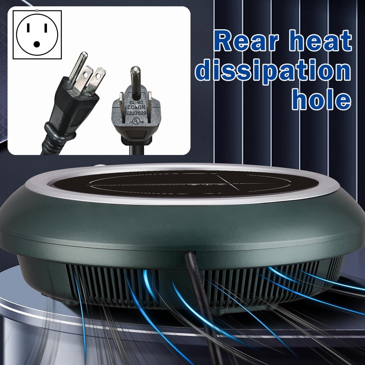 Induction Cooktop with Skillets1800W 120V Burner Cooker Nonstick Flat Pan Electric Stove Hot Plate Heat Evenly Fry Pan for Steak