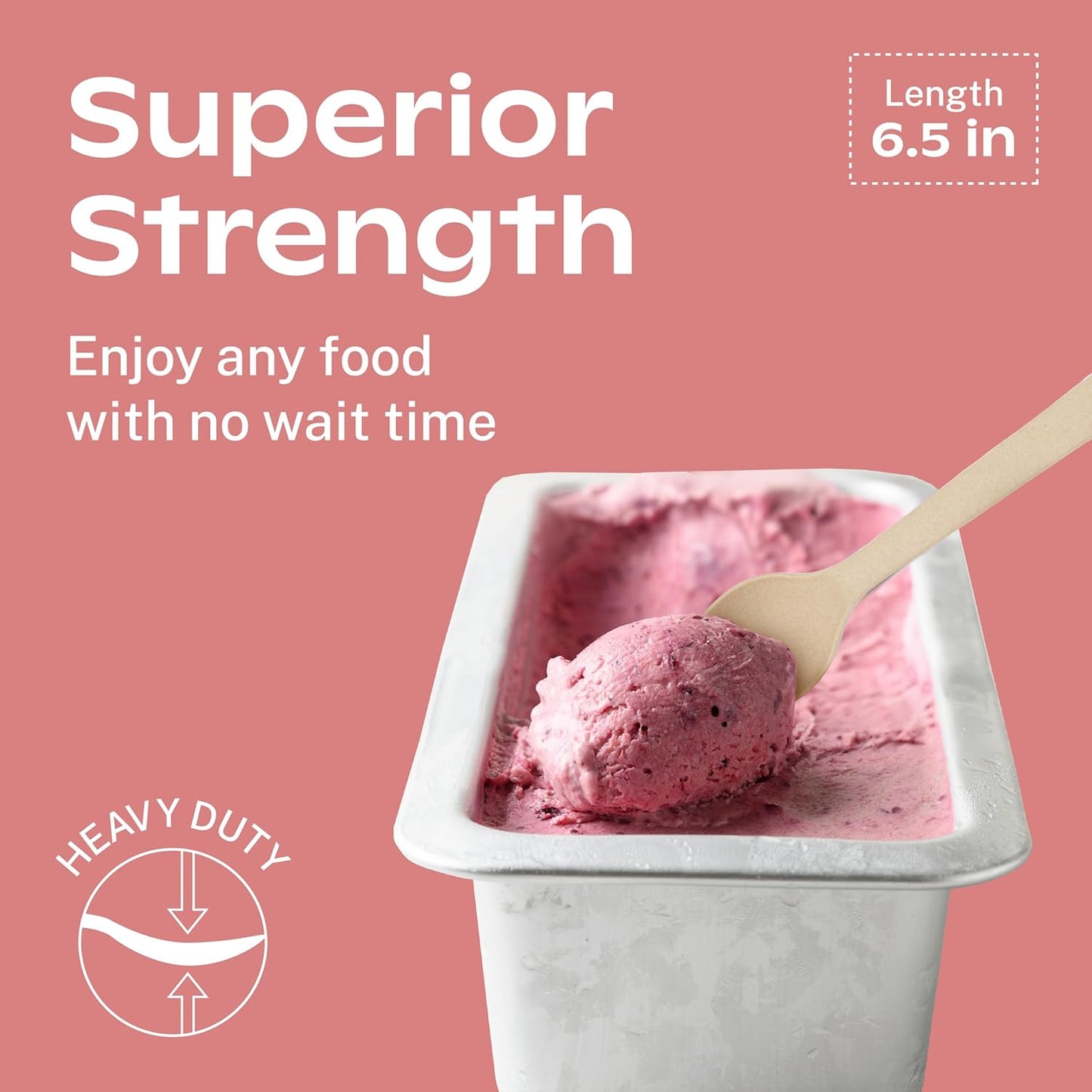 CORAL Light Brown 100% Compostable Spoons & Forks Set - 220 Pieces - No Plastic Utensil 110 Forks, 110 Soup Spoons - Break Resistant with Smooth Edges, Ocean Friendly Alternative to Plastic Silverware