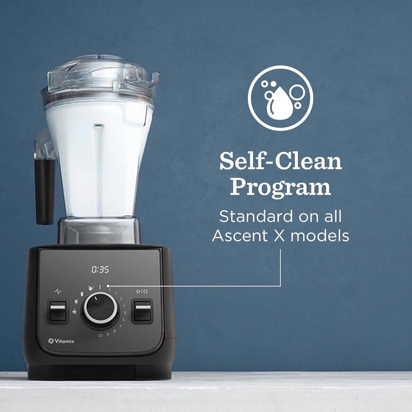 Vitamix Ascent X2 Blender, Professional-Grade, 3 Preset Blending Programs, 48-ounce Container, Self-Cleaning, Polar White