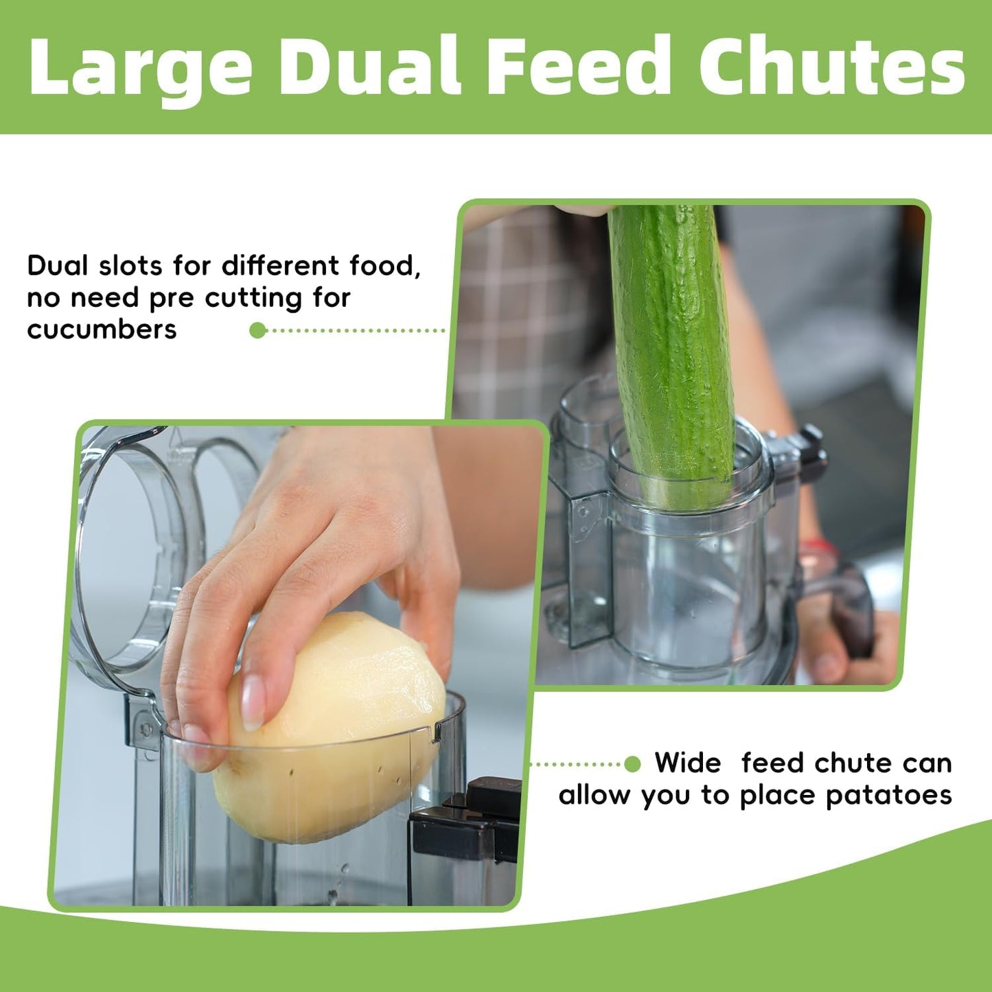 14-Cup Lemon Slicer Food-Processor - Large Feed Chute, 13 Speeds & Pulse, 3 Programs，Cheese Shredding, Cutting Fries, Meat Chopping, Shredding and Slicing, Mixing and Doughing, for Home Use