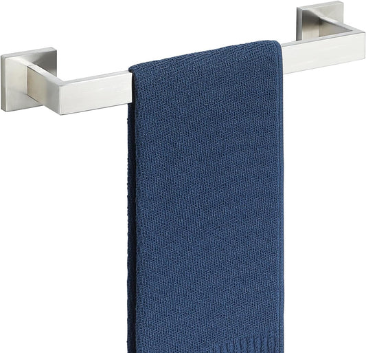 Alise Brushed Nickel Towel Bars,15.75 Inch Towel Holder Towel Racks for Bathroom and Lavatory,SUS304 Stainless Steel Hand Towel Hanger Rail Wall Mount,Useable Length 13.98 Inch Towel Bar, GYT040-LS