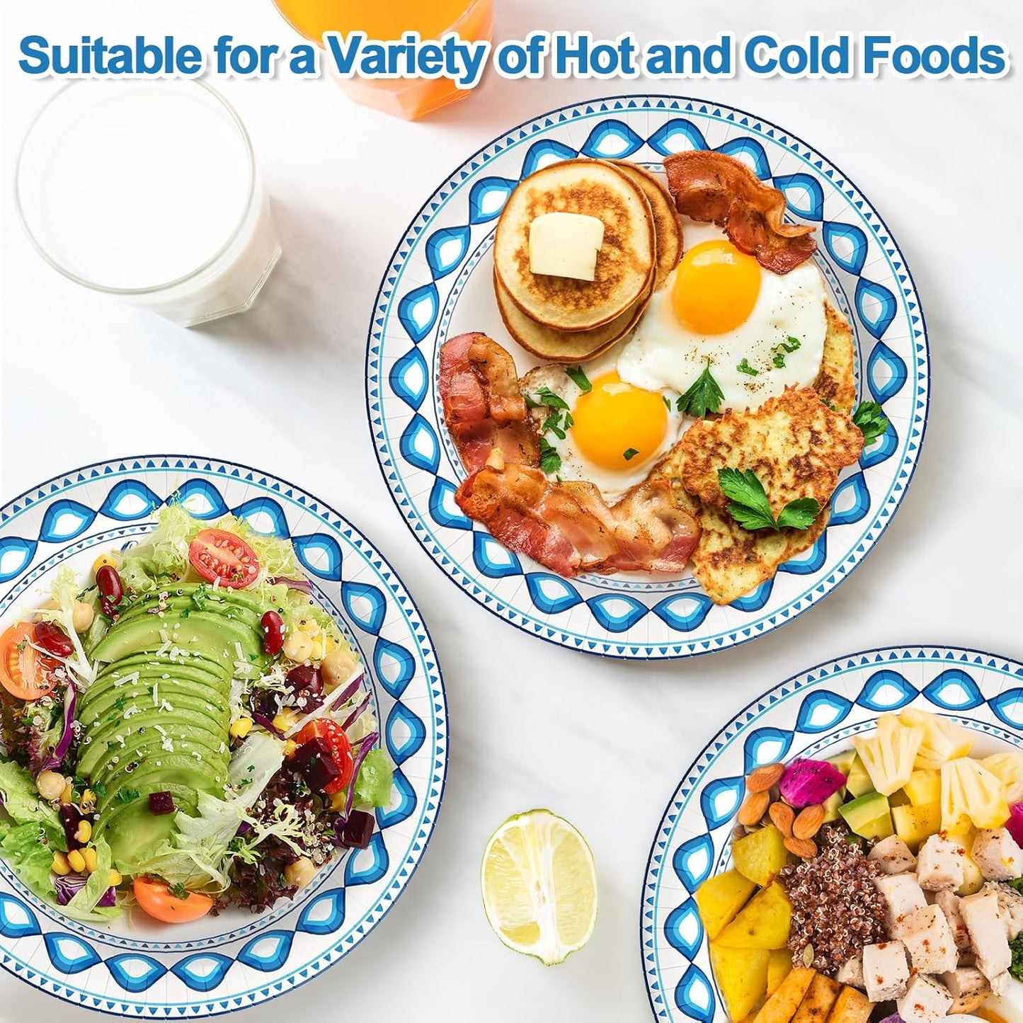 12 oz 200 Pack Paper Bowls Bulk, Soak Proof Heavy Duty Paper Bowls, Cut Proof Small Soup Bowl, Disposable Bowl for Party, Birthday and Picnic