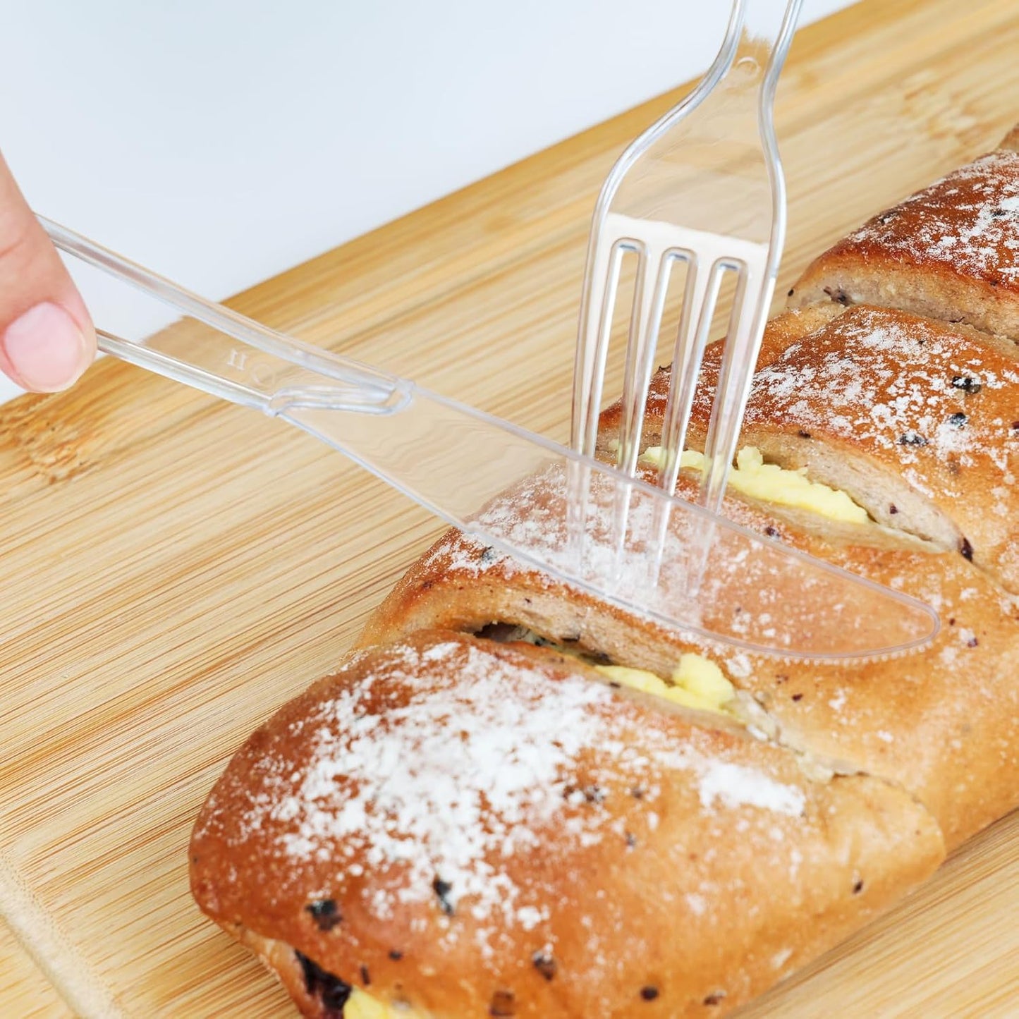 1000 Count Plastic Silverware Heavy Duty - 400 Forks, 400 Spoons, 200 Disposable Knives, BPA-Free, Disposable Plastic Cutlery Set, Plasticware Suitable for Party Everyday Use ﻿