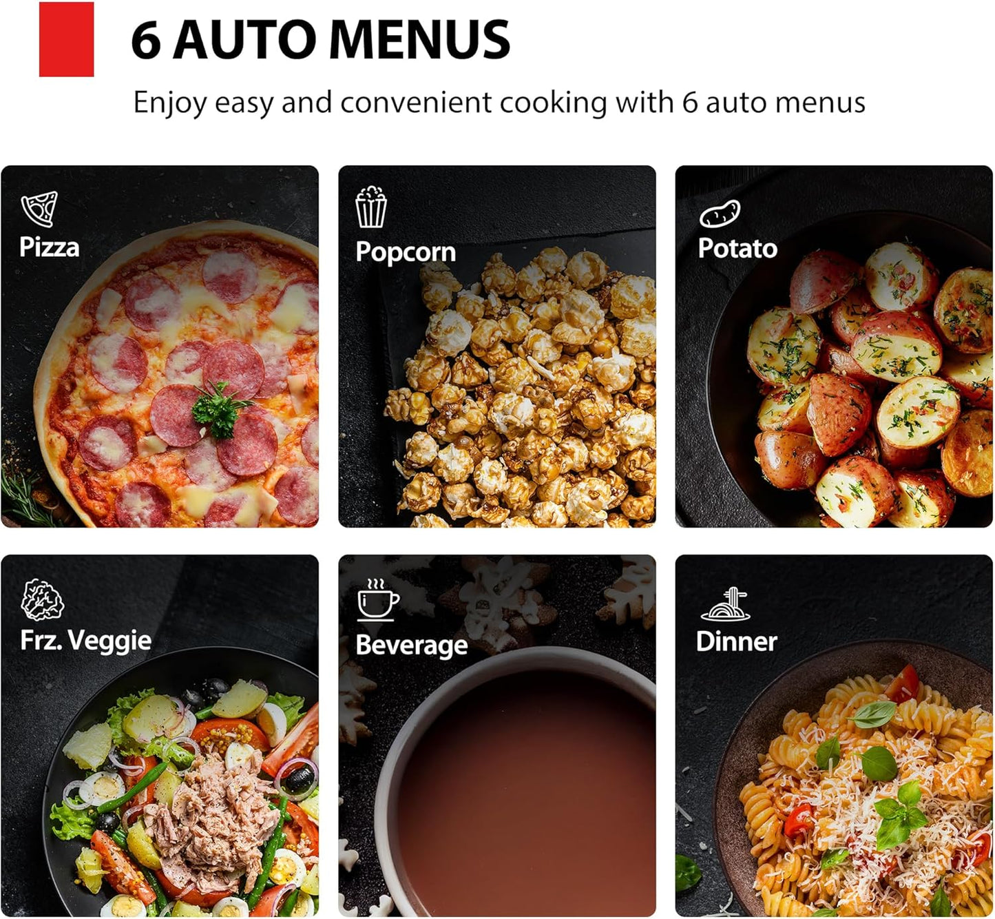 TOSHIBA ML4-EM09PA(BS) Small Countertop Microwave Oven with 6 Auto Menus, Mute Function, Child Lock, Kitchen Essentials for Dorm, 0.9 Cu Ft, 10.6 Inch Removable Turntable, 900W, Black Stainless Steel