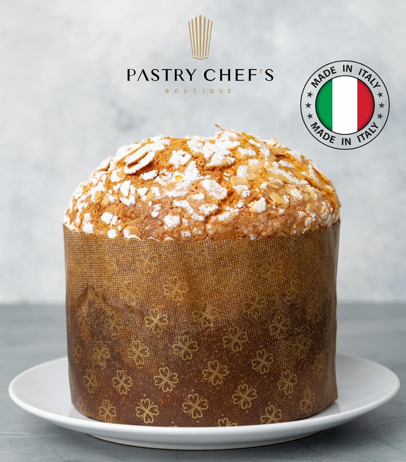 Pastry Chef's Boutique Thin Panettone Paper Pan Mold (Thin Paper - Small 500gr) - Pack of 12