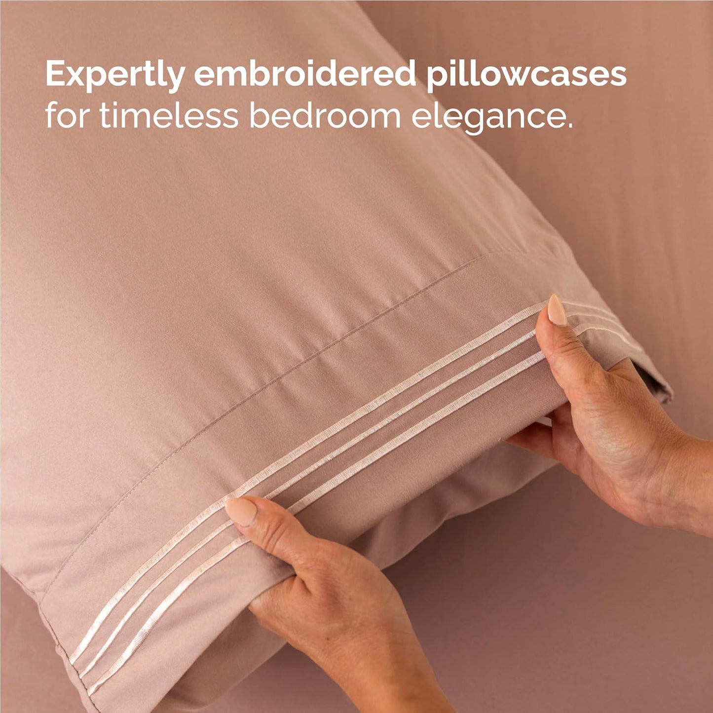 Twin XL Size 3 Piece Sheet Set - Comfy Breathable & Cooling Bed Sheets Set - Hotel Luxury Bedding for Women, Men, Kids, Teens, Boys & Girls - Deep Pockets, Ultra-Soft, Wrinkle Free - Oeko-Tex - Mauve